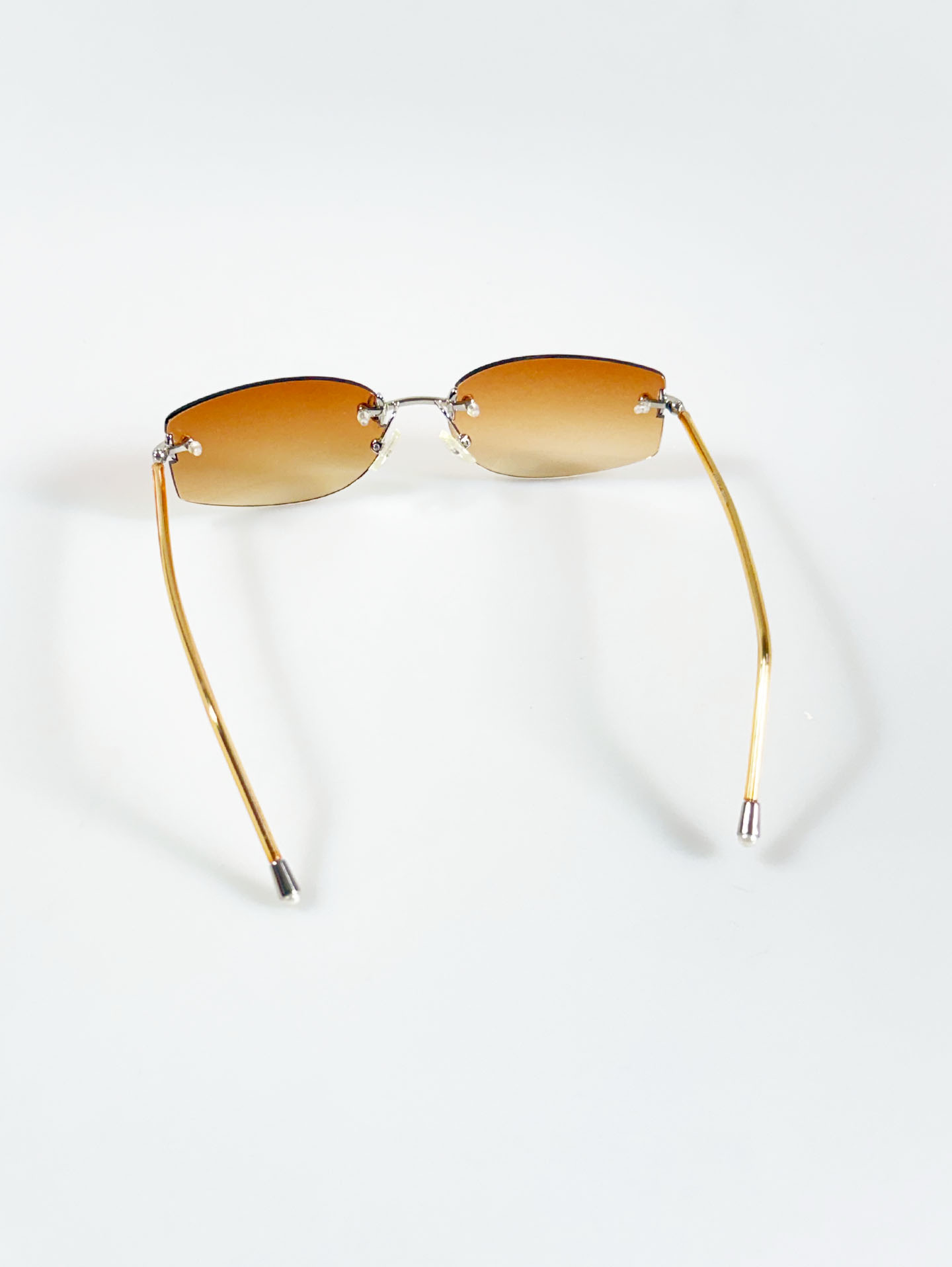 CAPRIO Rimless Square Metal Tint Sunglasses
