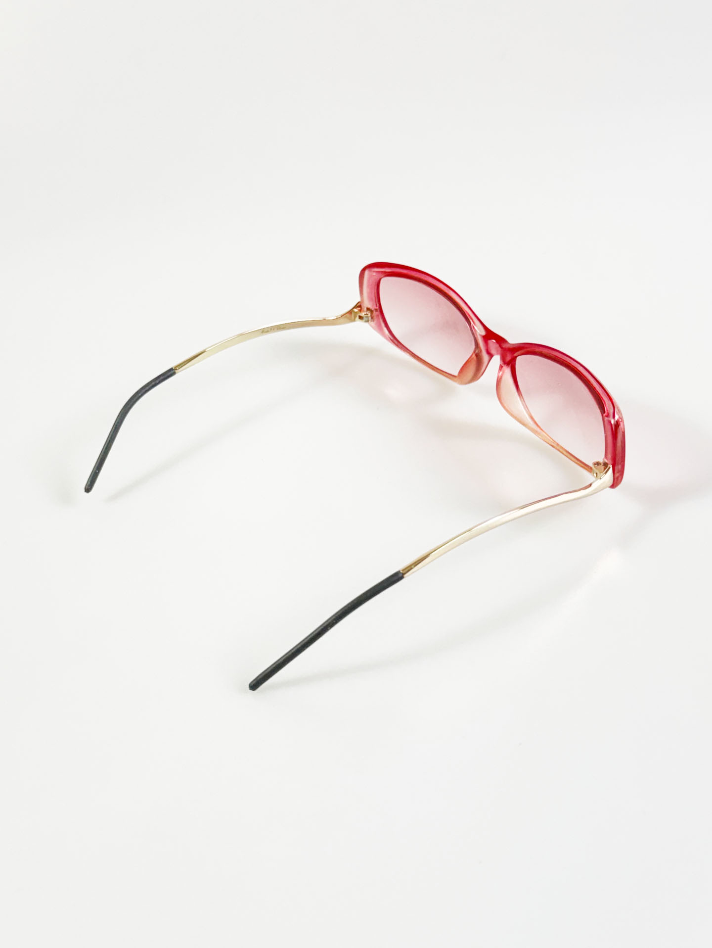 CAPRIO Pink Bold Acetate Square Tint Sunglasses