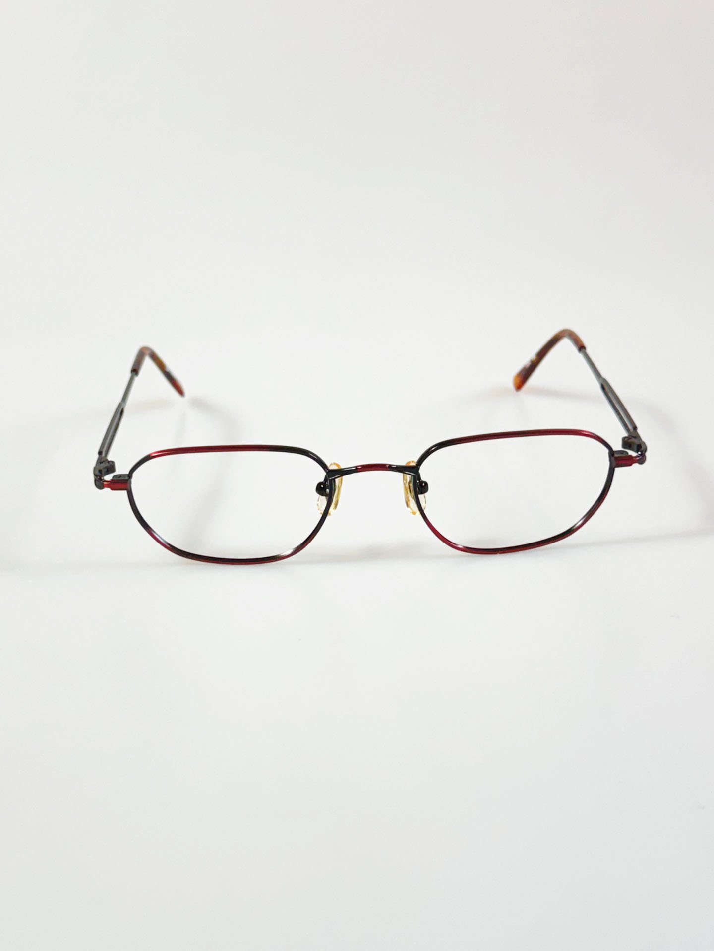 90's PLUS ZOOM Slim Square Gradation Metal Frame Glasses
