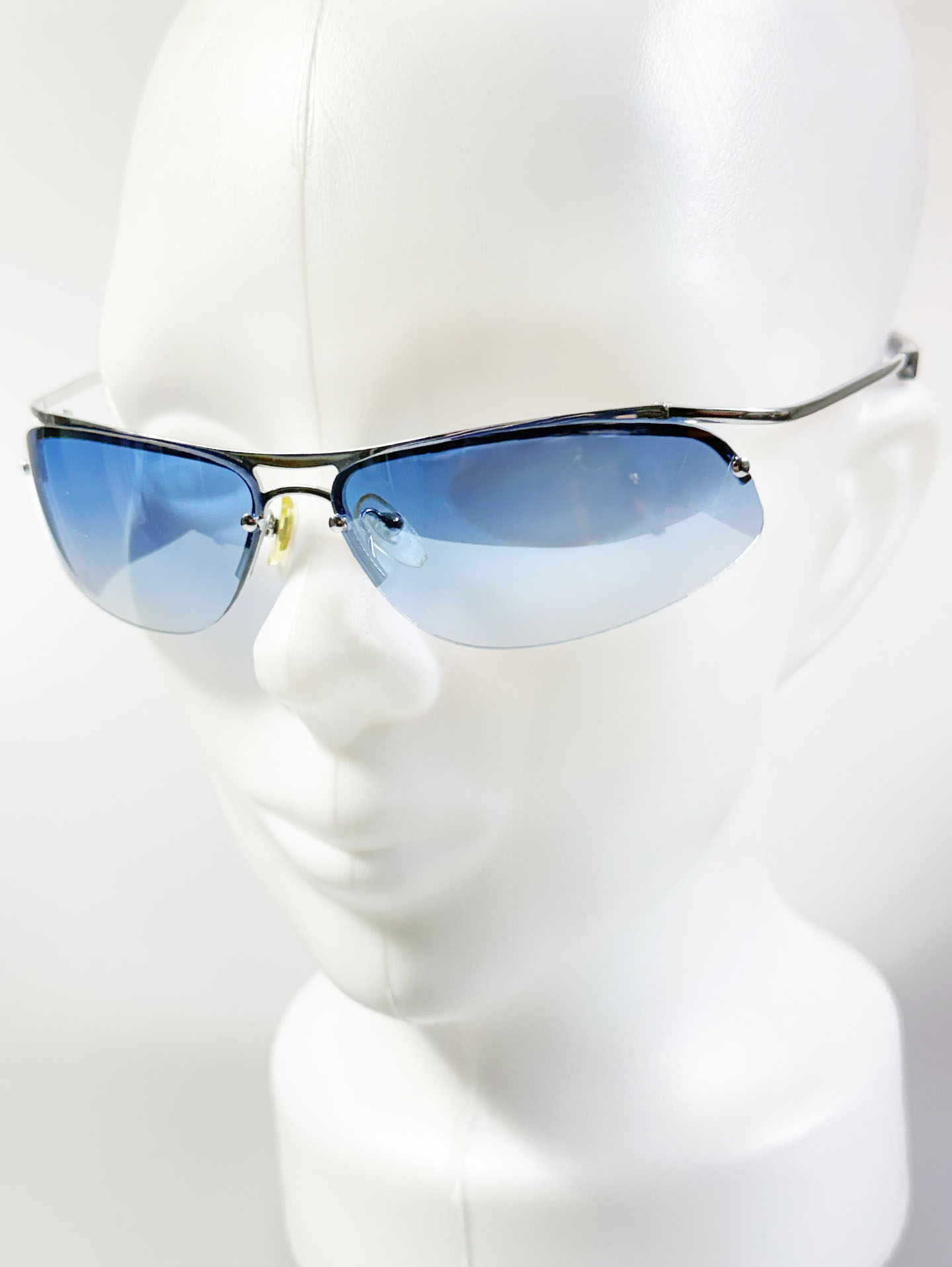 90’s Donkey In NewYork Rimless Square Tinted Sunglasses
