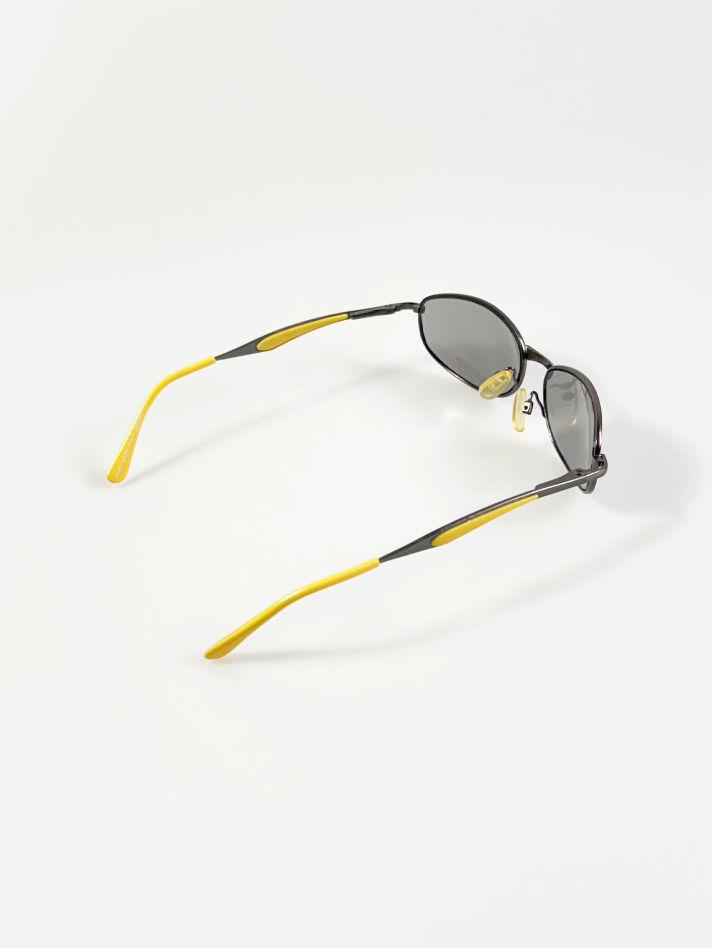 90's DOMON Sliom Oval Gunmetal Sunglasses