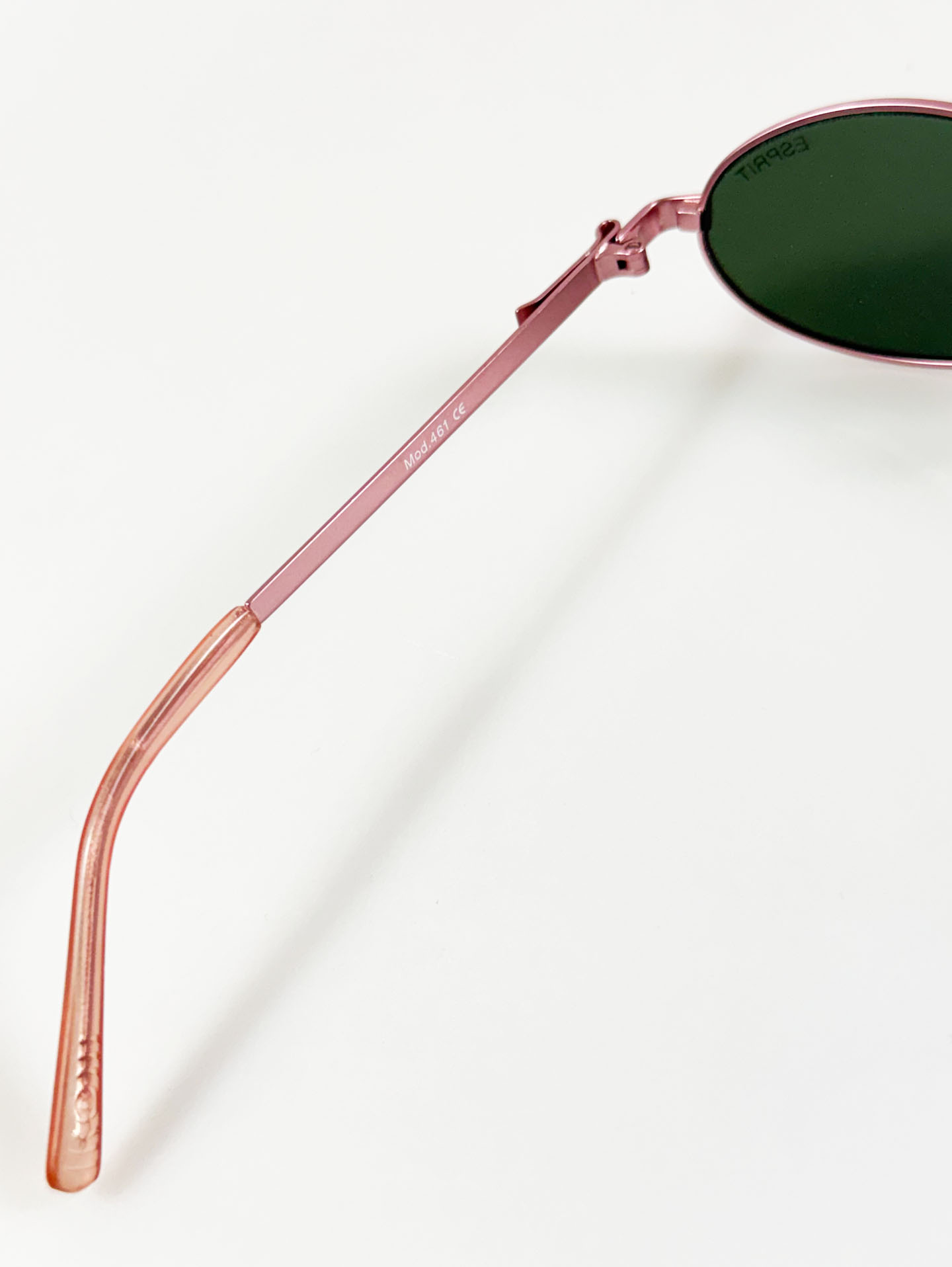 90's ESPRIT Pink Slim Oval Metal Sunglasses