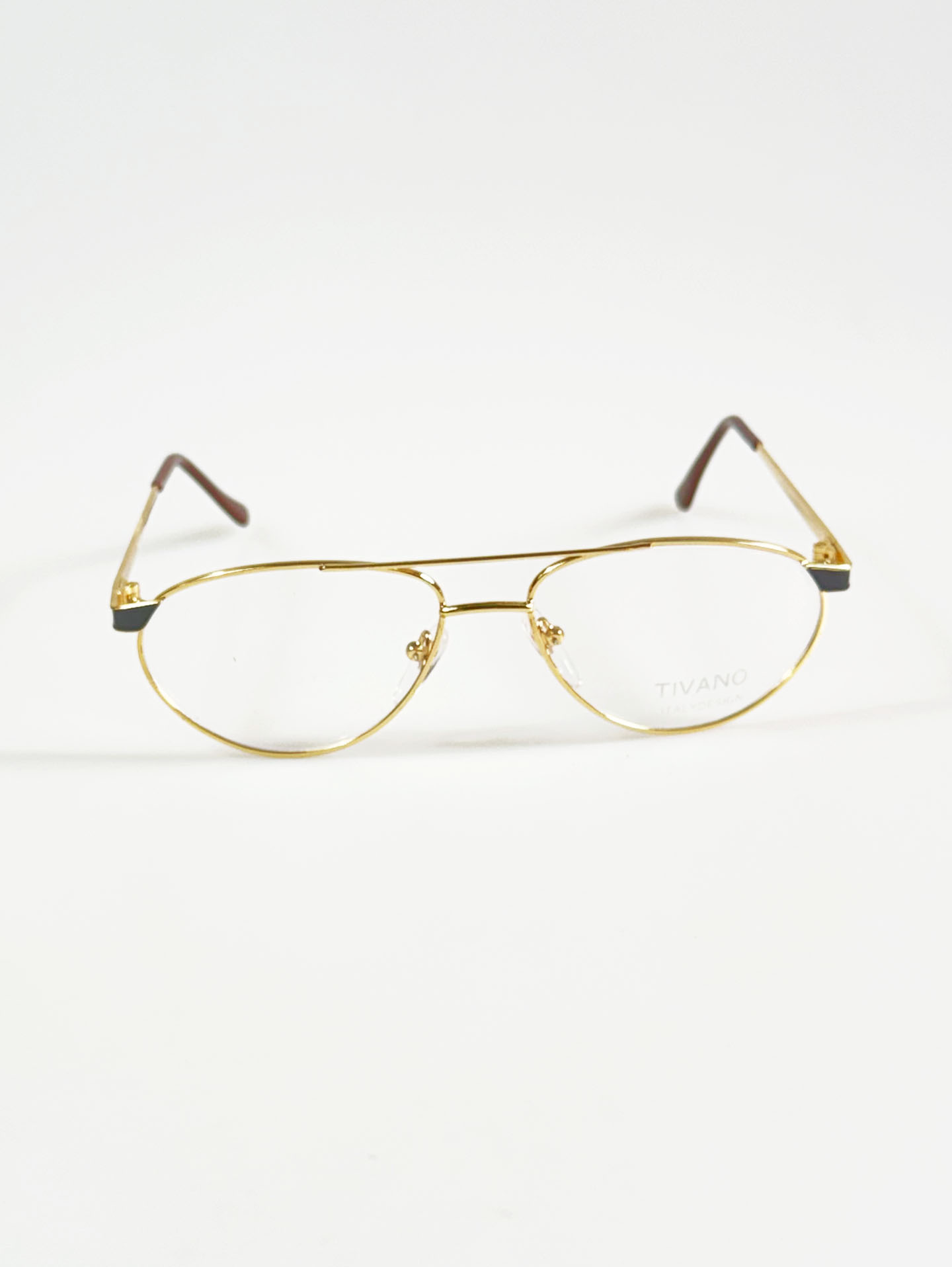 90's TIVANO Gold Double-Bridge Aviator Glasses