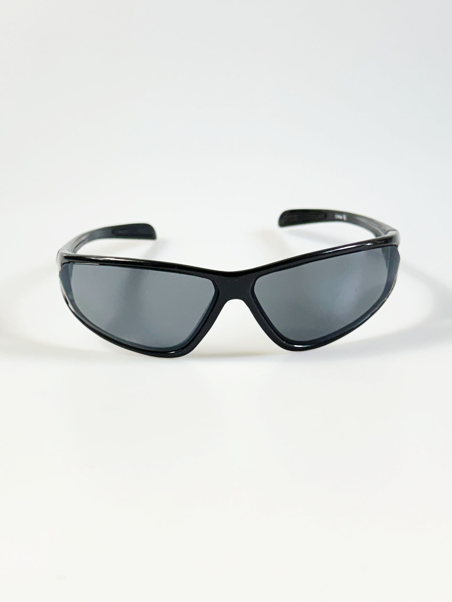 Black Wraparound Sport Frame Sunglasses