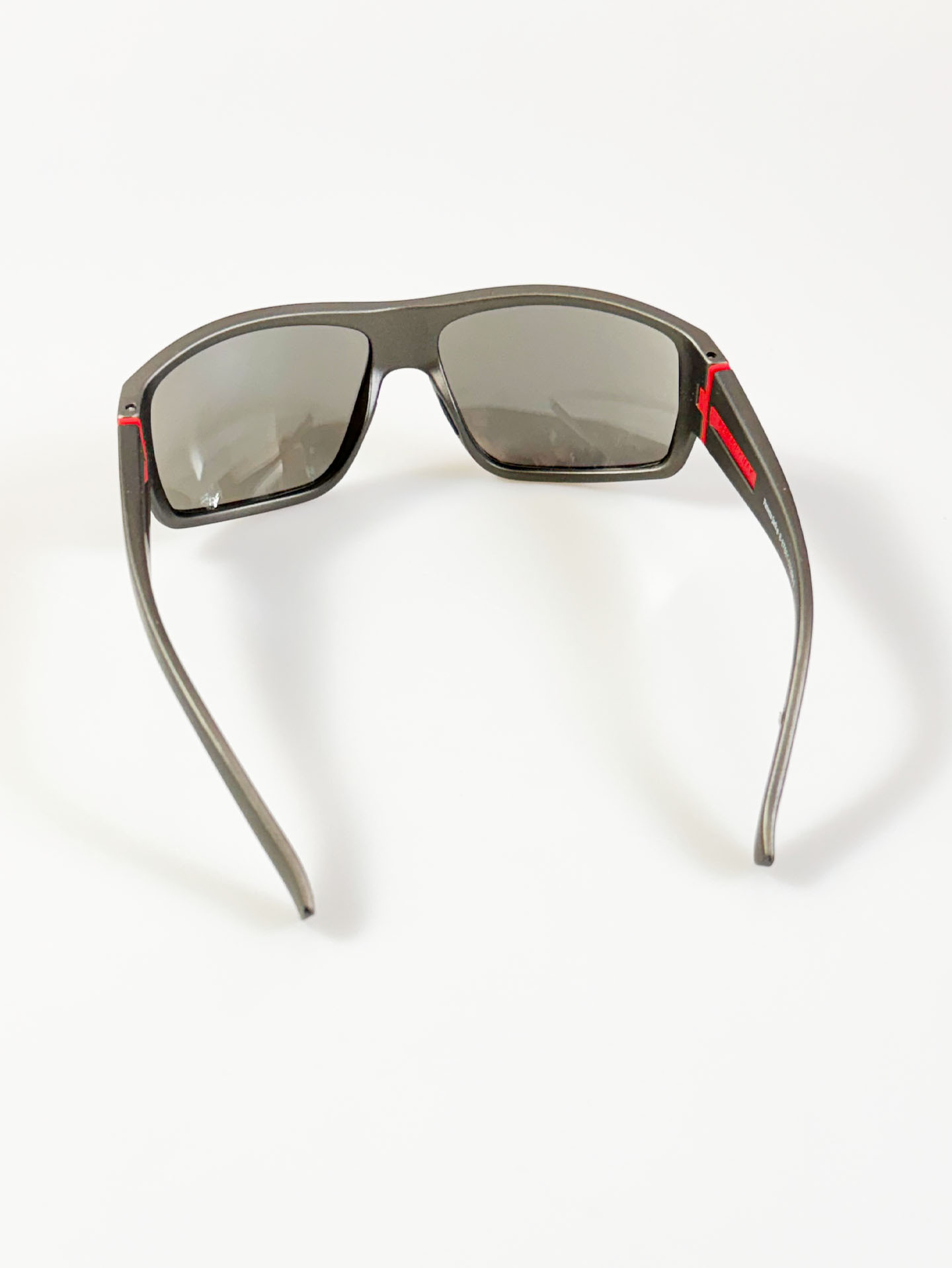 PANAMA JACK Dark Gray Wraparound Square Frame Sunglasses