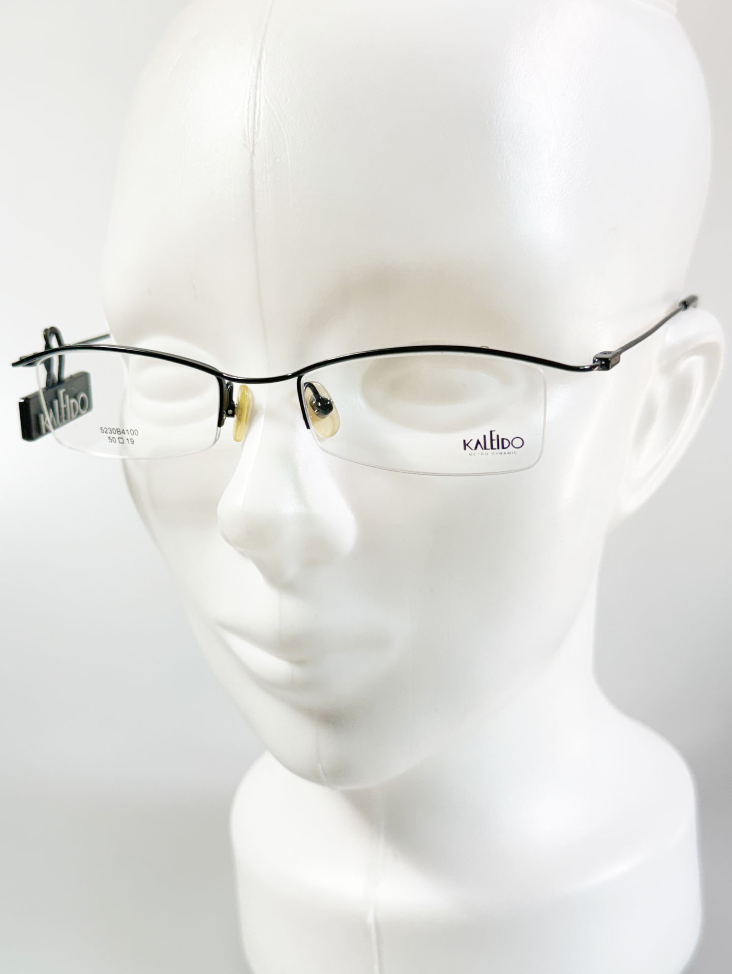 KALEIDO Half-Rim Slim Square Metal Glasses
