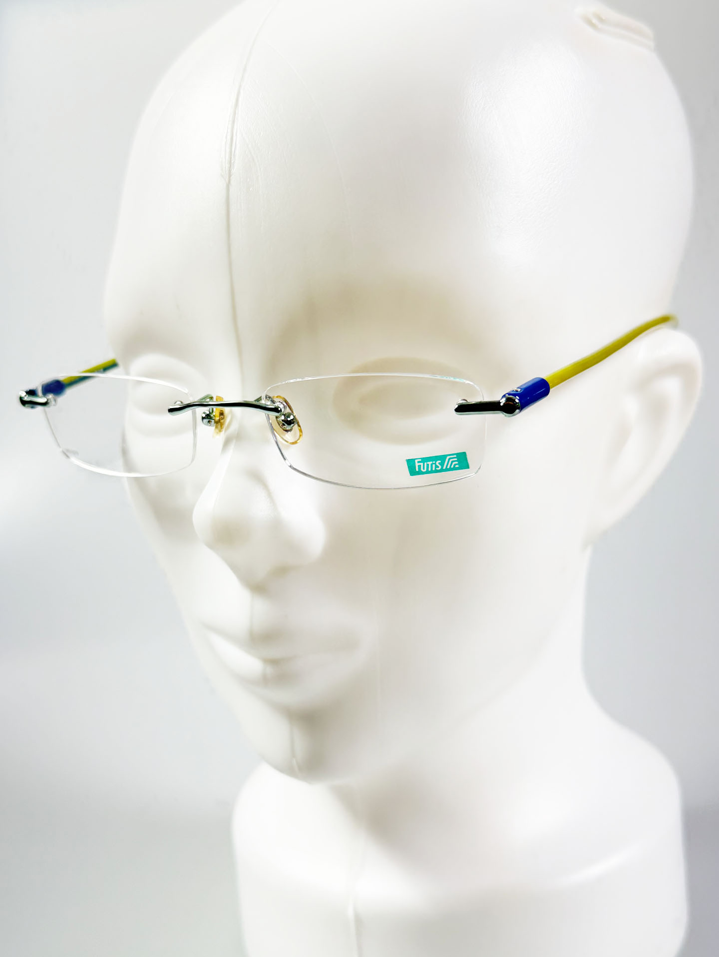 90’s FUTIS Rimless Square Metal Glasses