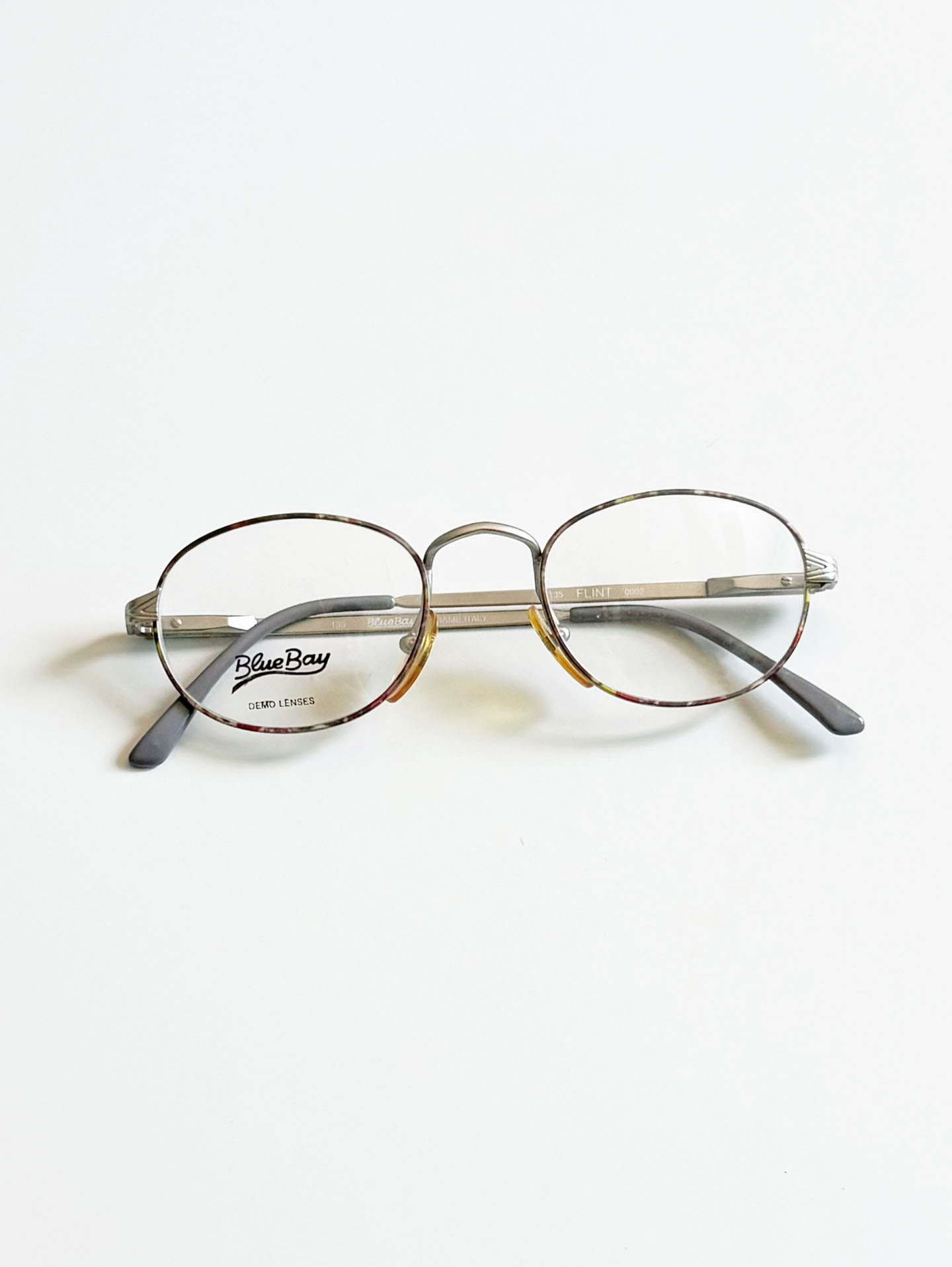 90’s BlueBay Silver Tone Slim Oval Metal Glasses