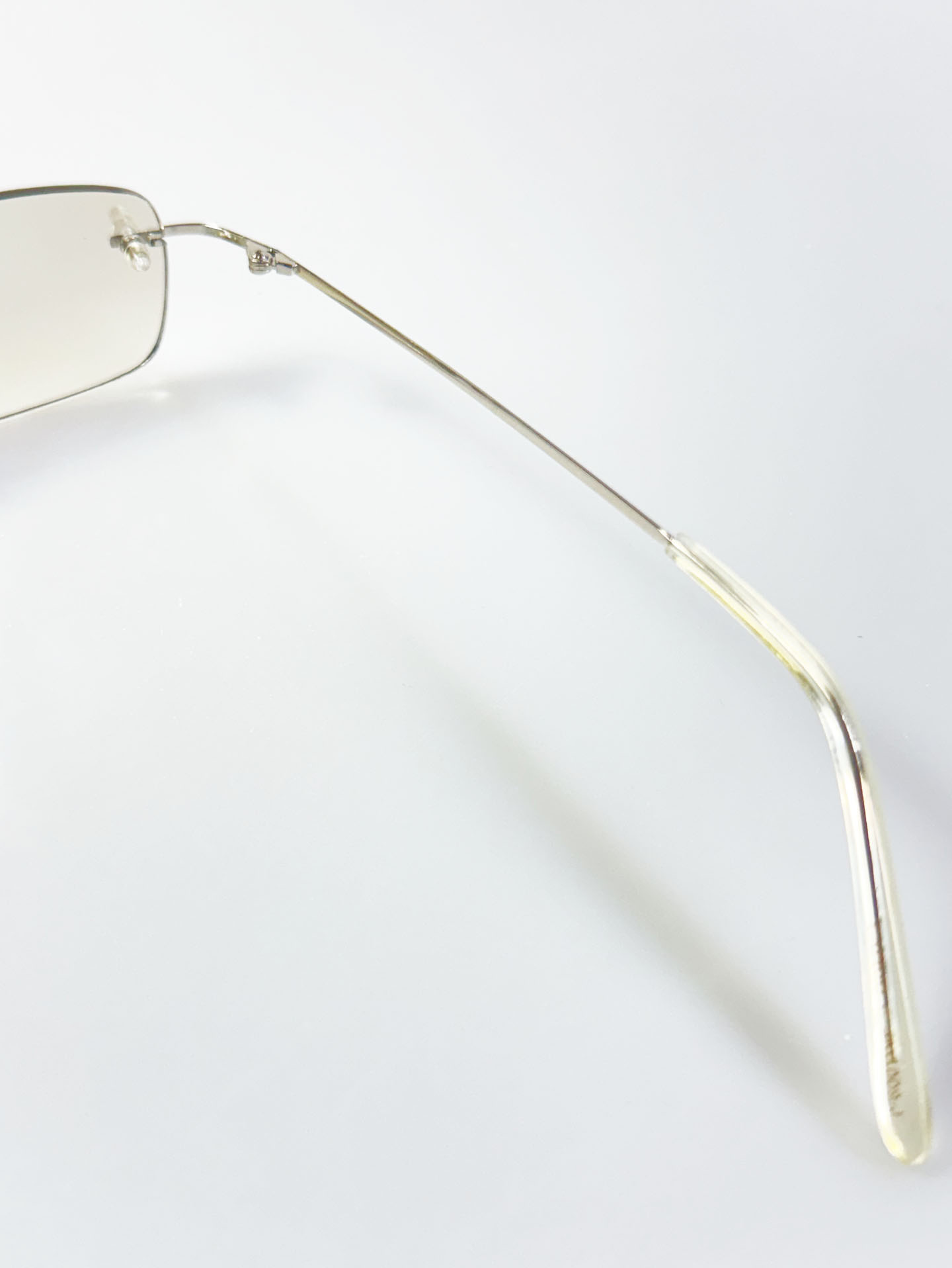 CAPRIO Rimless Square Metal Tinted Sunglasses