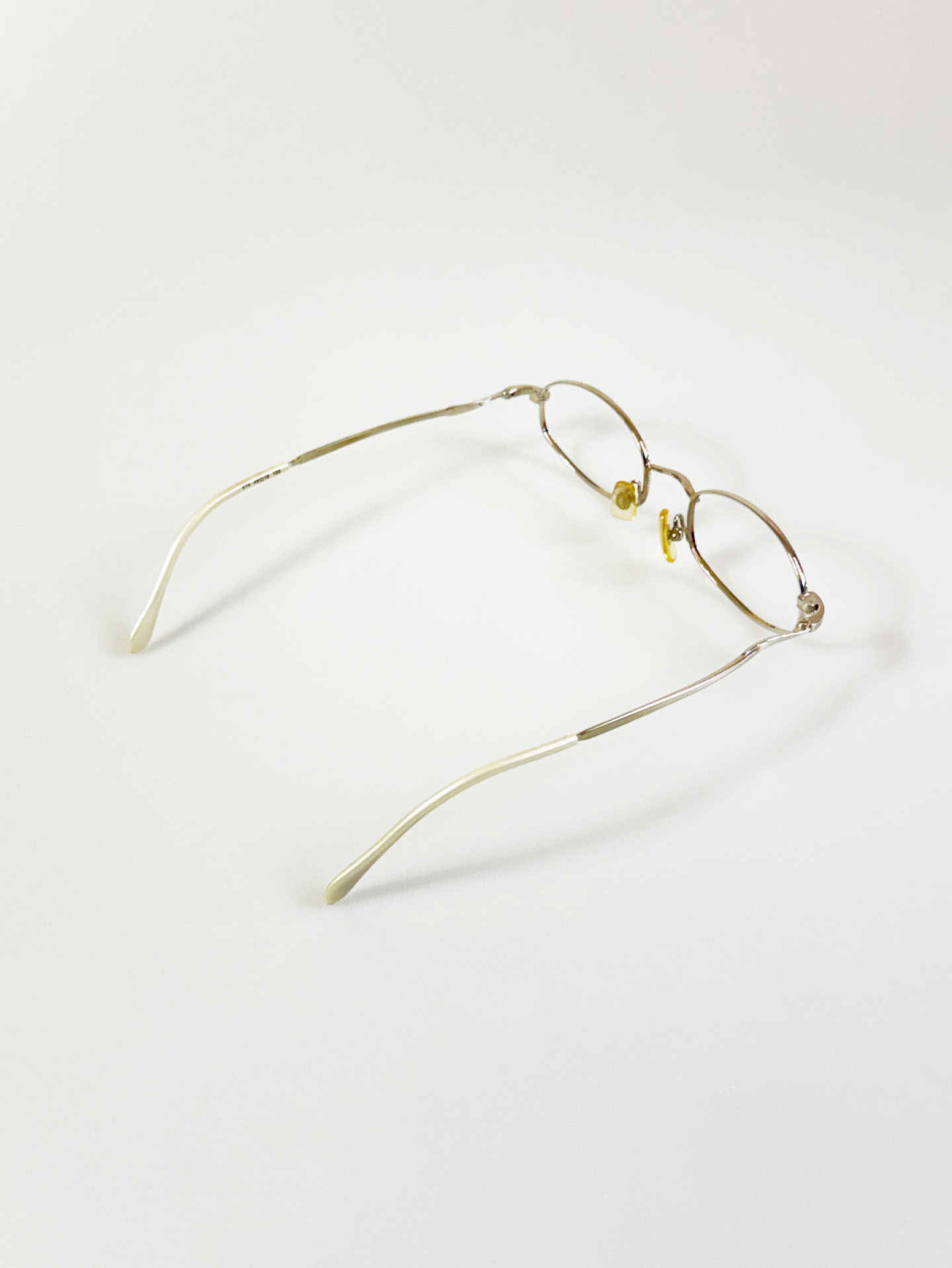 90’s RUCHIANO Silver Oval Metal Frame Glasses