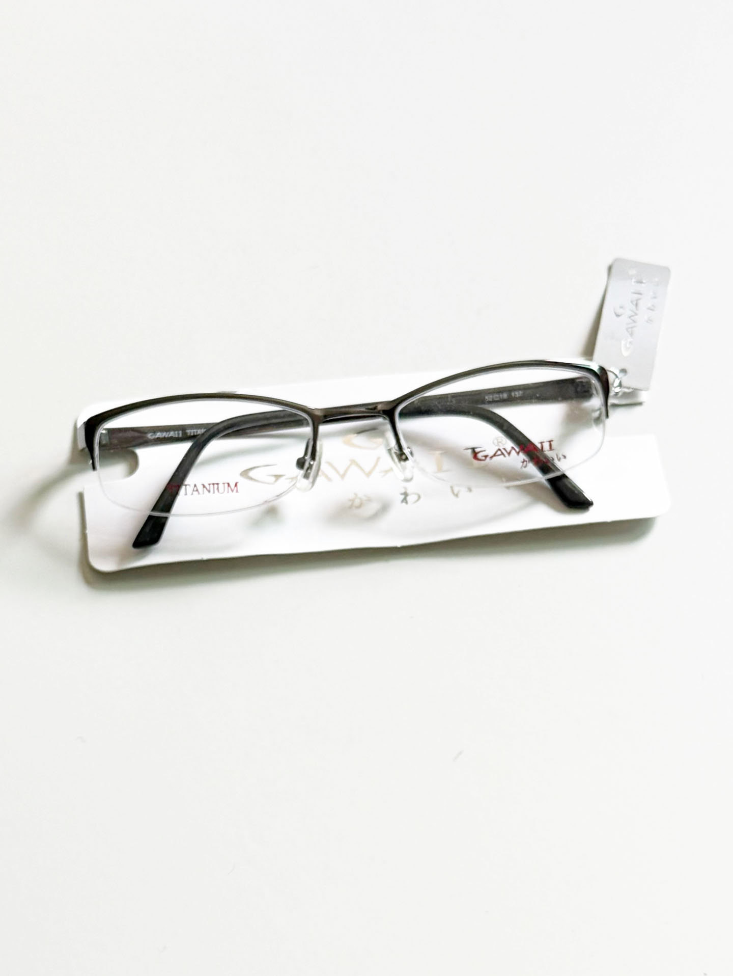 Series 01. GAWAII Vintage Titanium Semi-Rimless Eyewear Collection