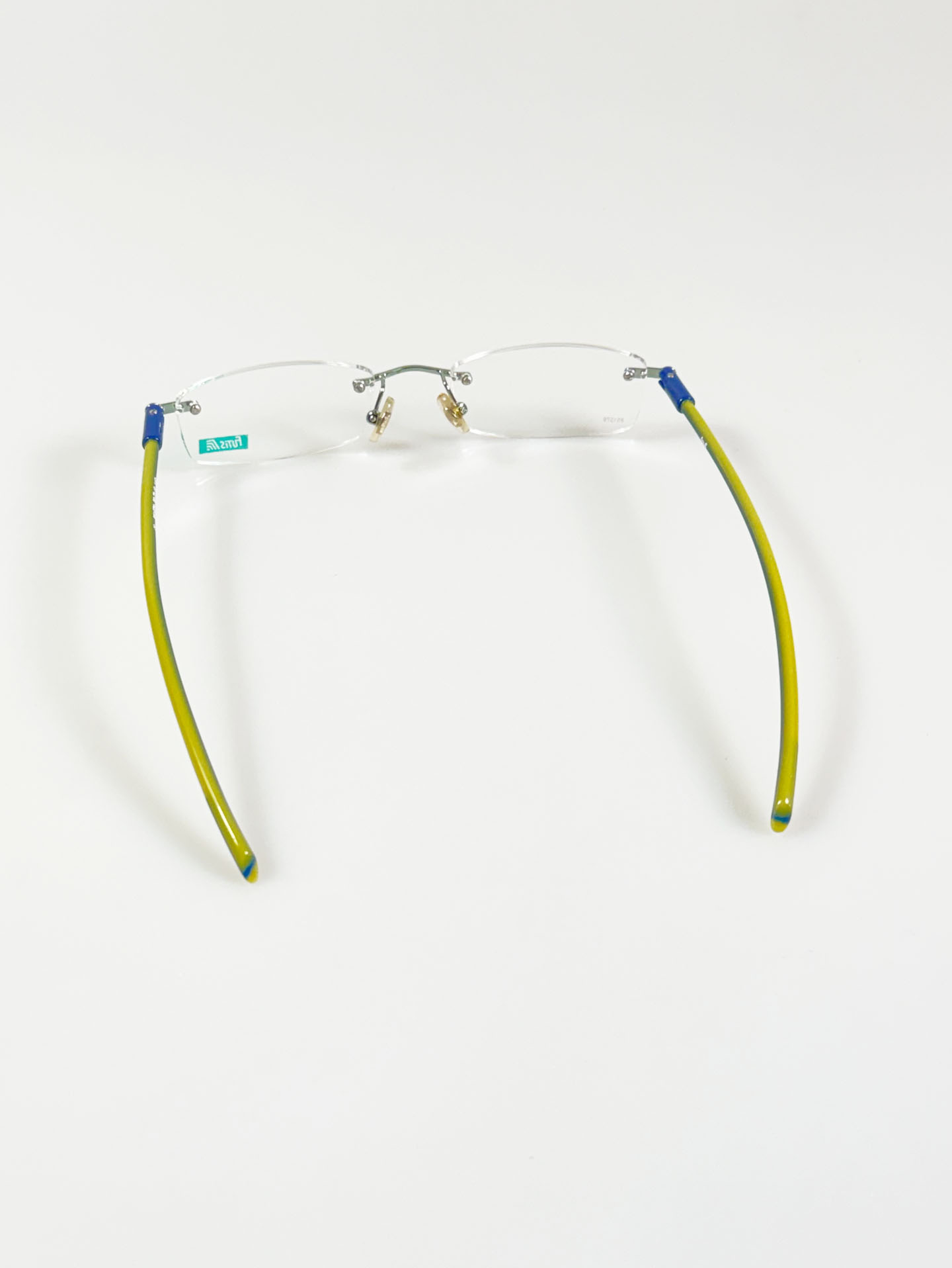 90’s FUTIS Rimless Square Metal Glasses