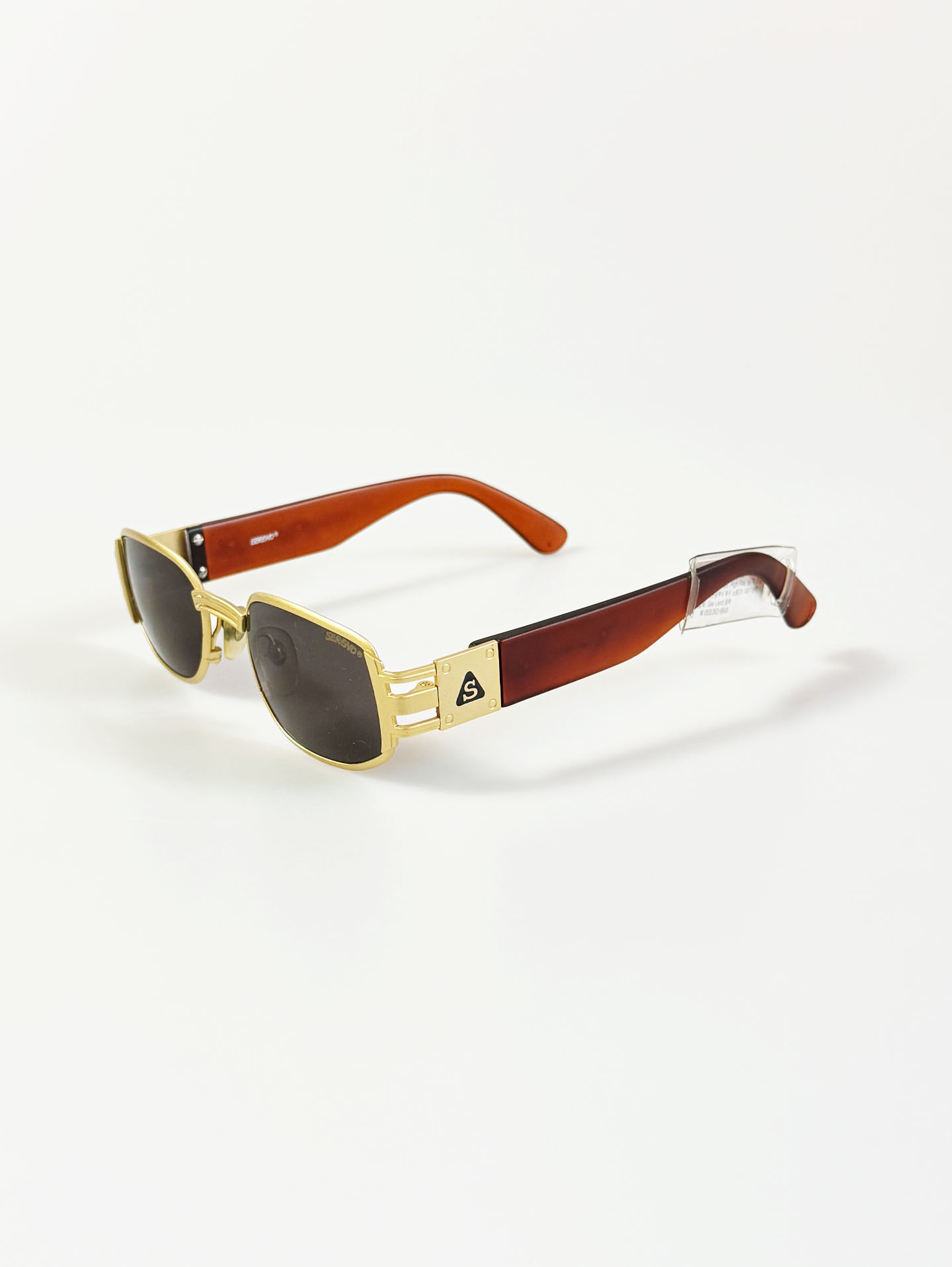 90’s SERENO Gold Metal Square Sunglasses