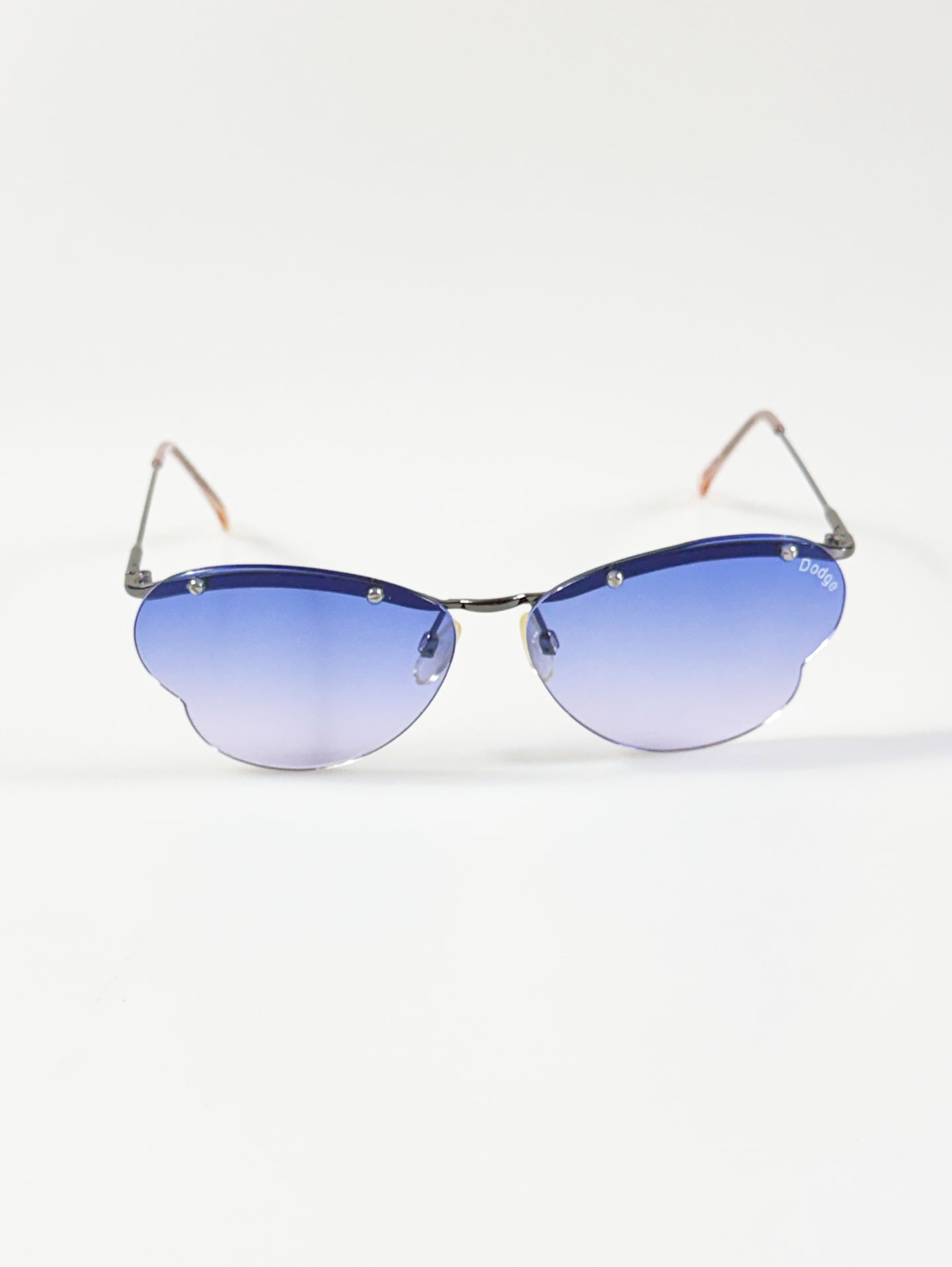 90's DODGE Rimless Butterfly Metal Tint Sunglasses