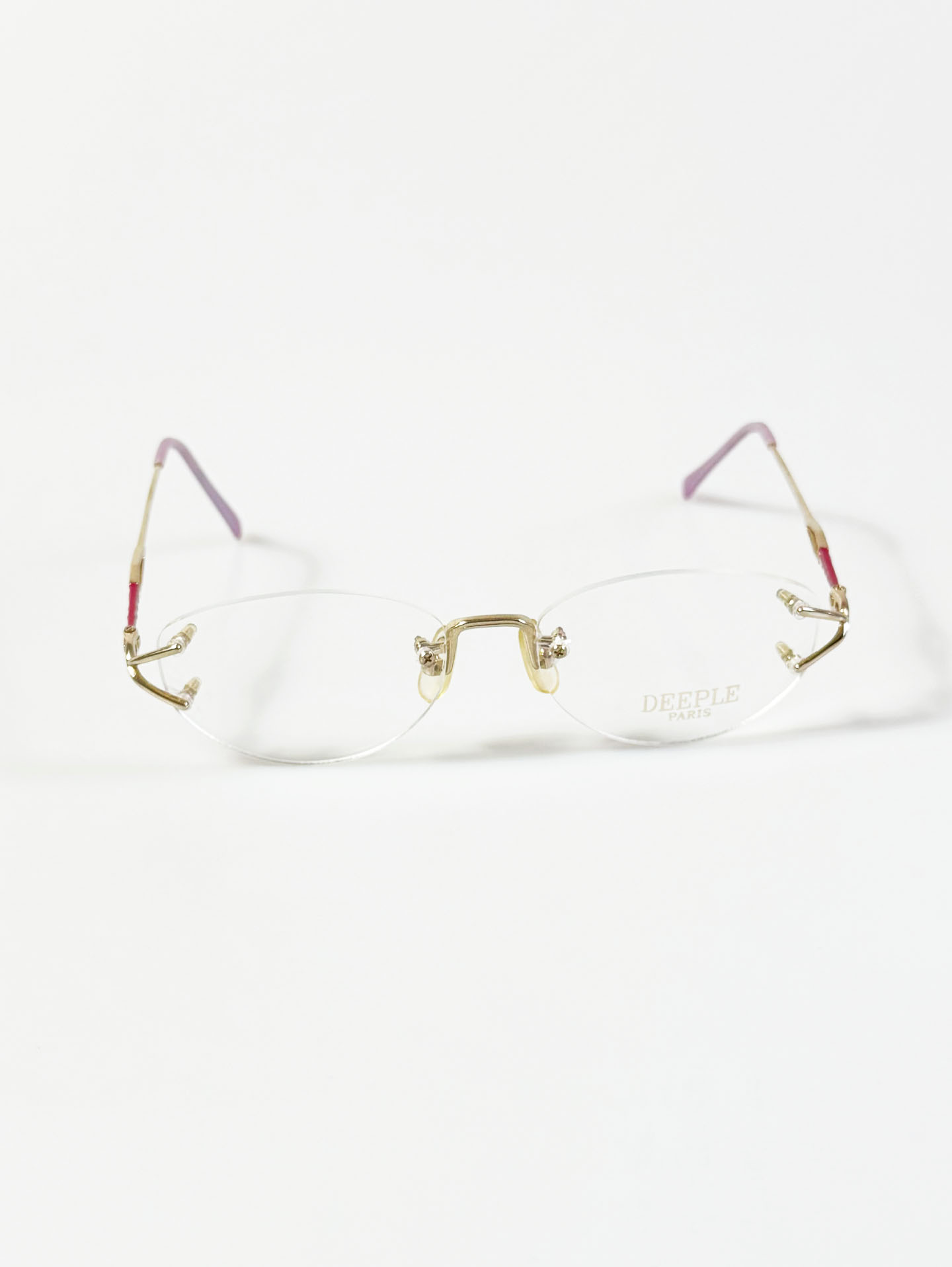 DEEPLE Paris Rimless Oval Gold Metal Glasses