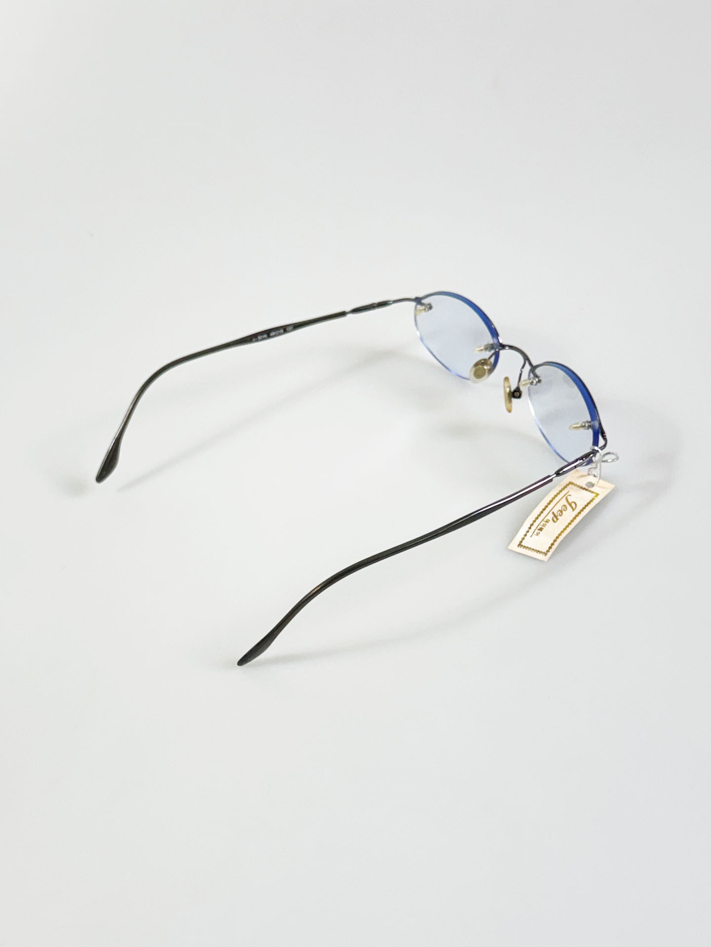 JEEP Semi-Rimless Oval Gunmetal Glasses
