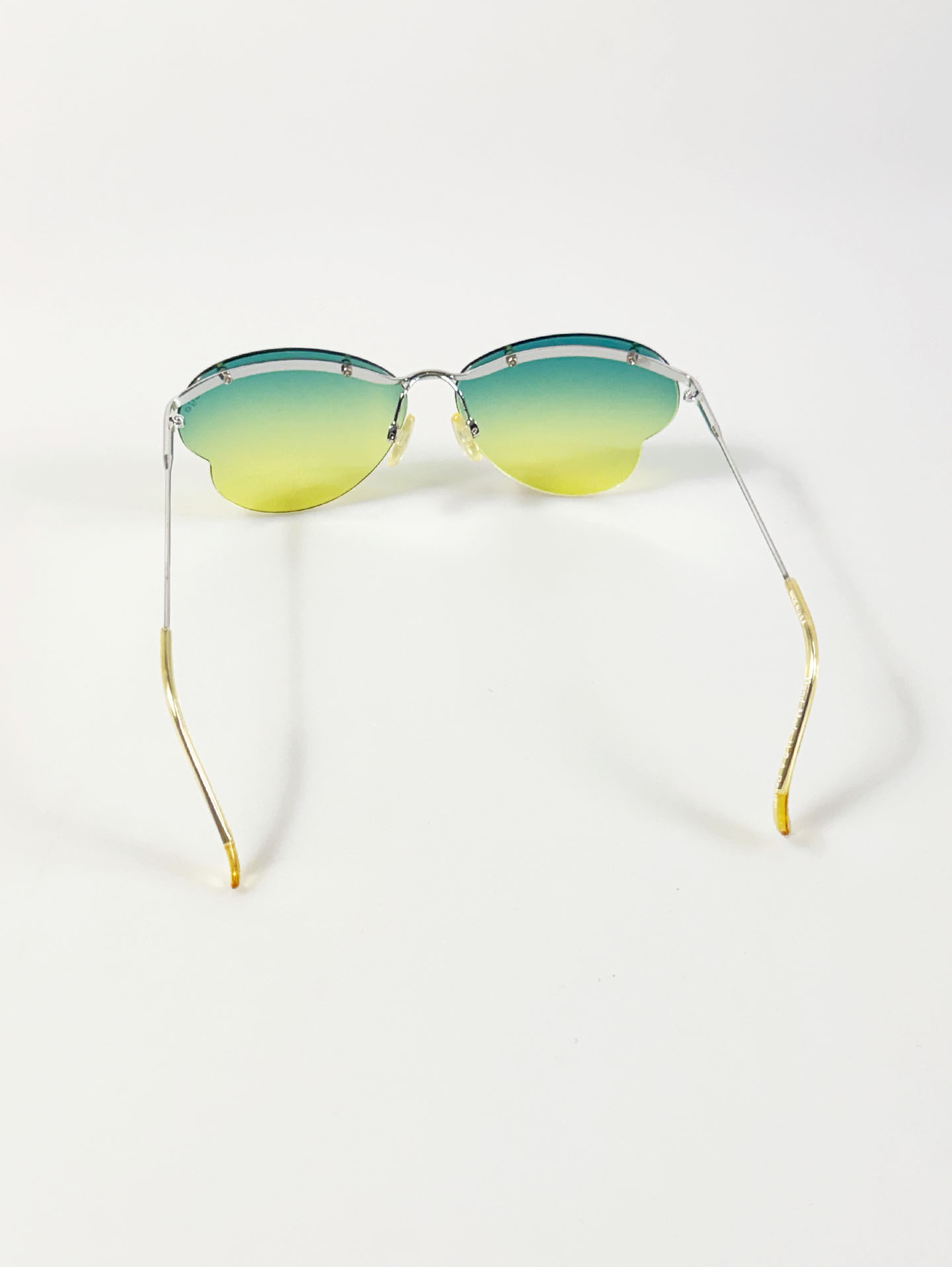 90's DODGE Rimless Butterfly Metal Tint Sunglasses