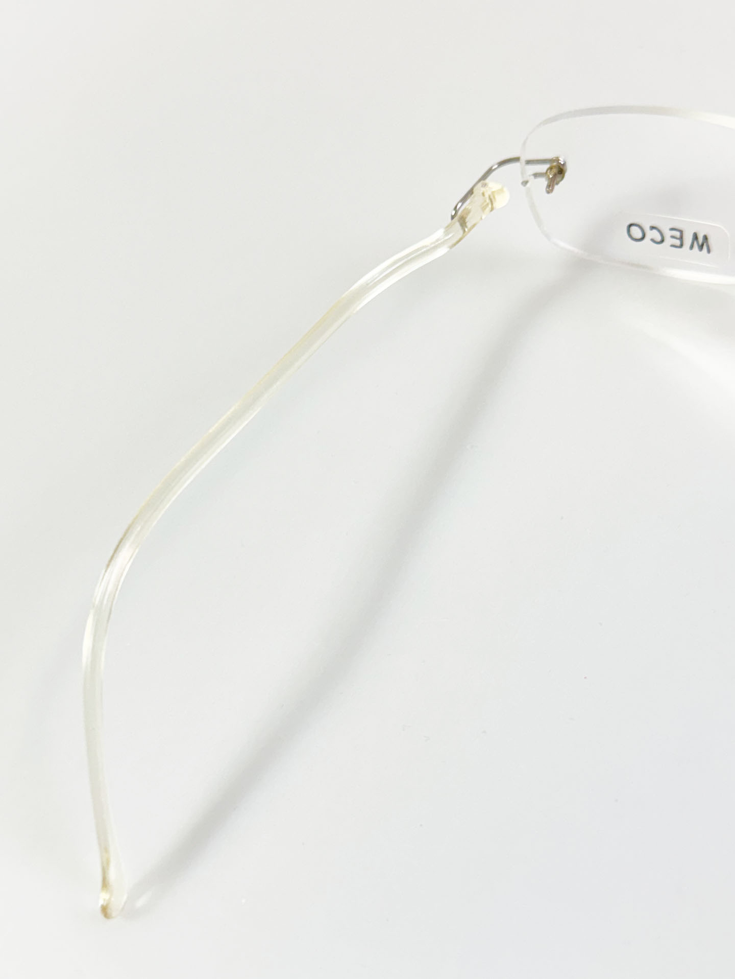 MECO Rimless Square Metal Frame Glasses