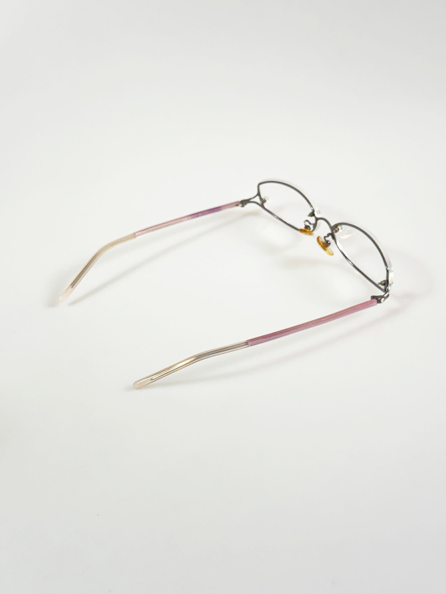 POLESTAR Underrim Silver Oval Metal Glasses