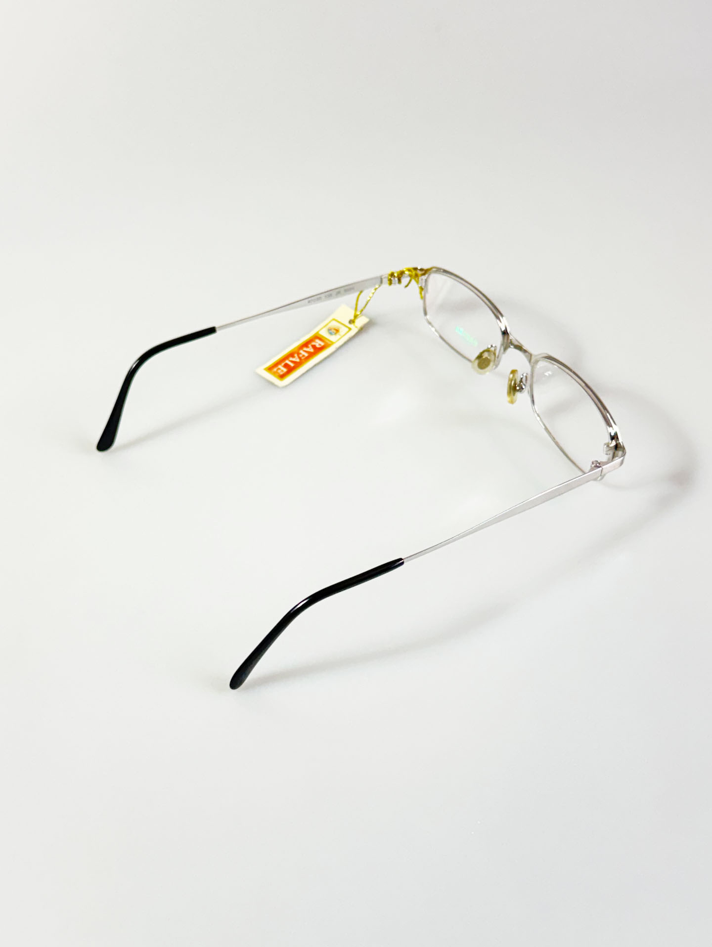 RAFALE Paris Silver Slim Square Metal Glasses