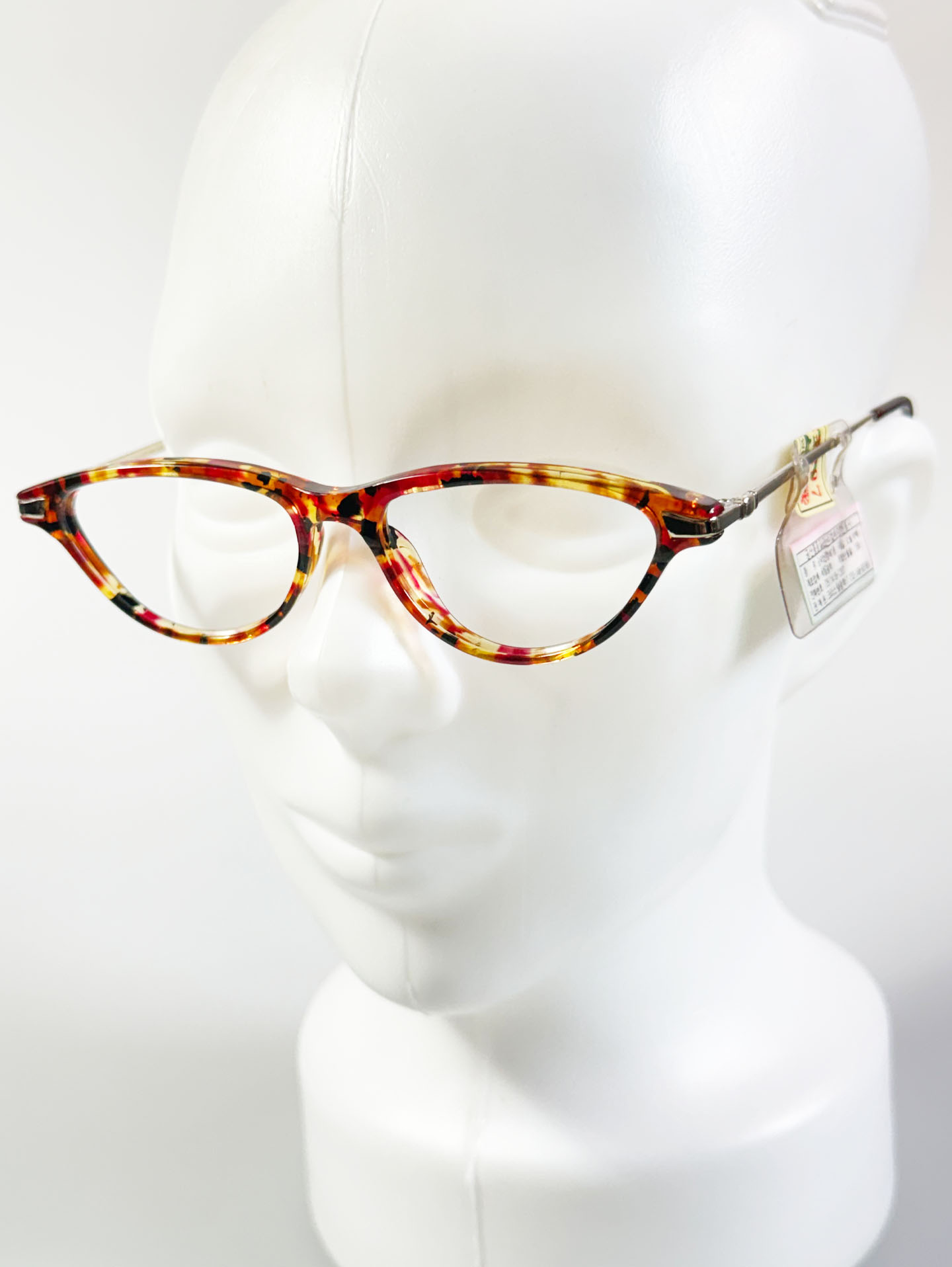 90's SEVA SCHAN Cat-Eye Horn-Rim Frame Glasses