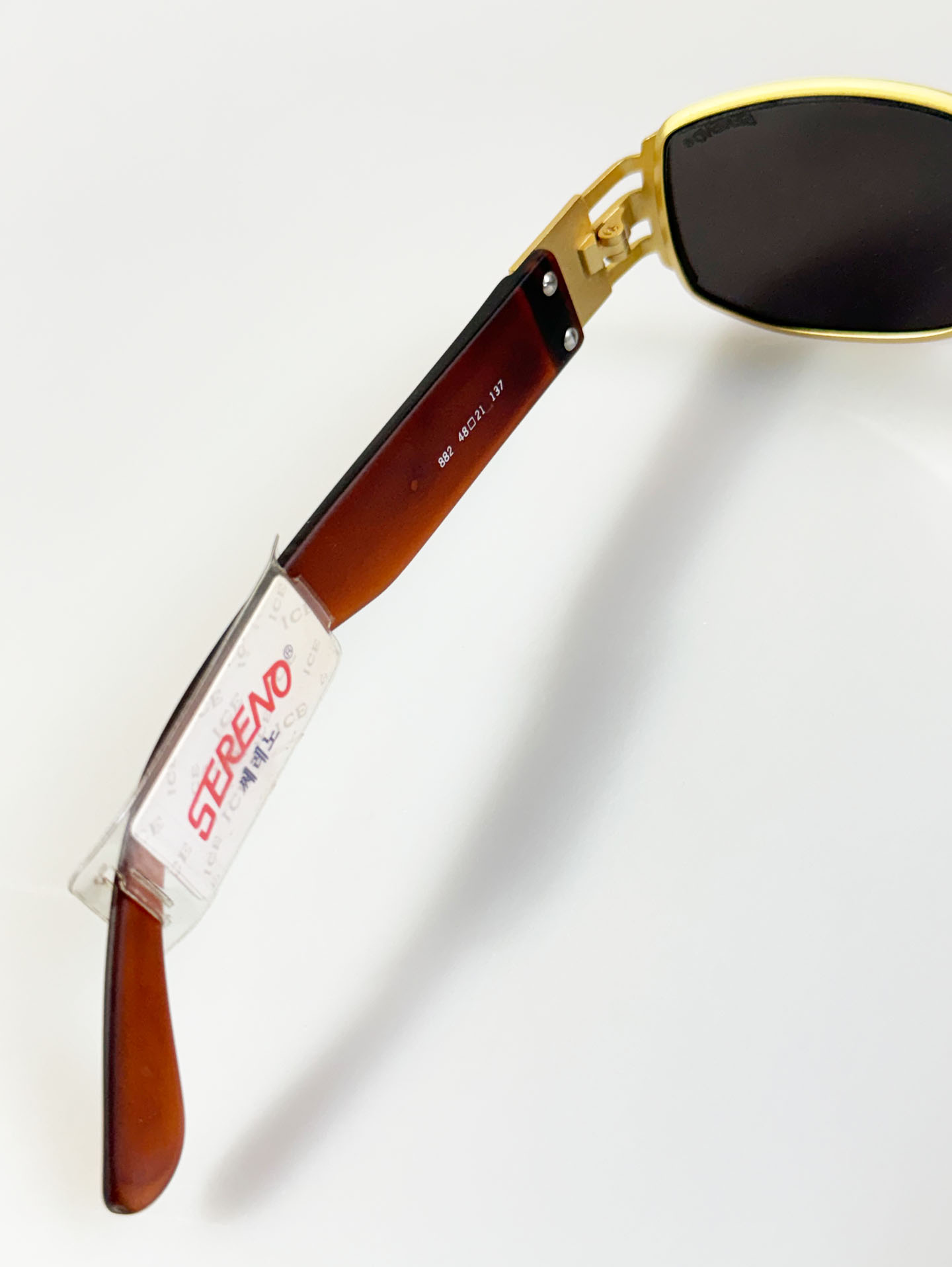 90’s SERENO Gold Metal Square Sunglasses