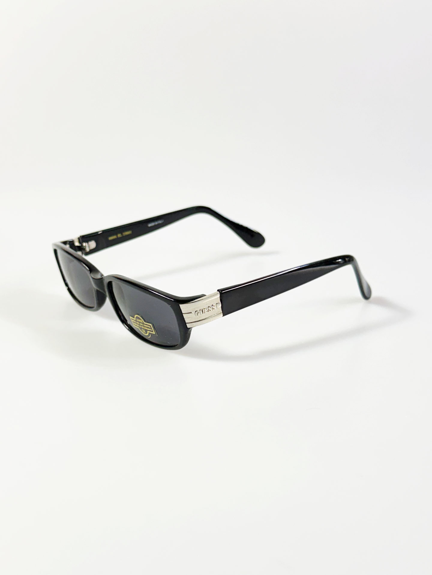 90’s GUESS Black Bold Square Frame Sunglasses