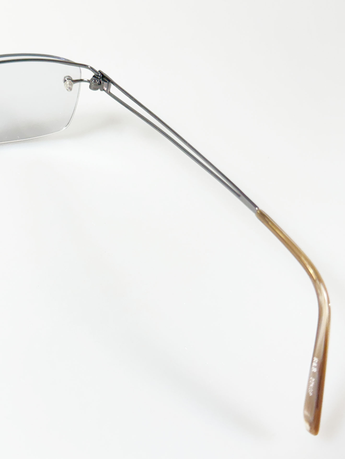 R&B Eywear Semi-Rimless Square Metal Frame Glasses
