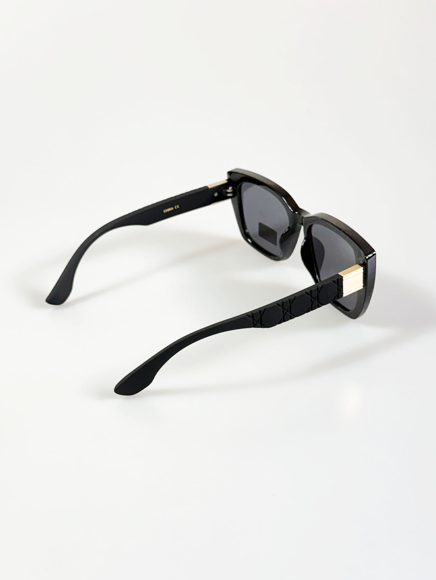 GISELLE Black Oversized Square Frame Sunglasses