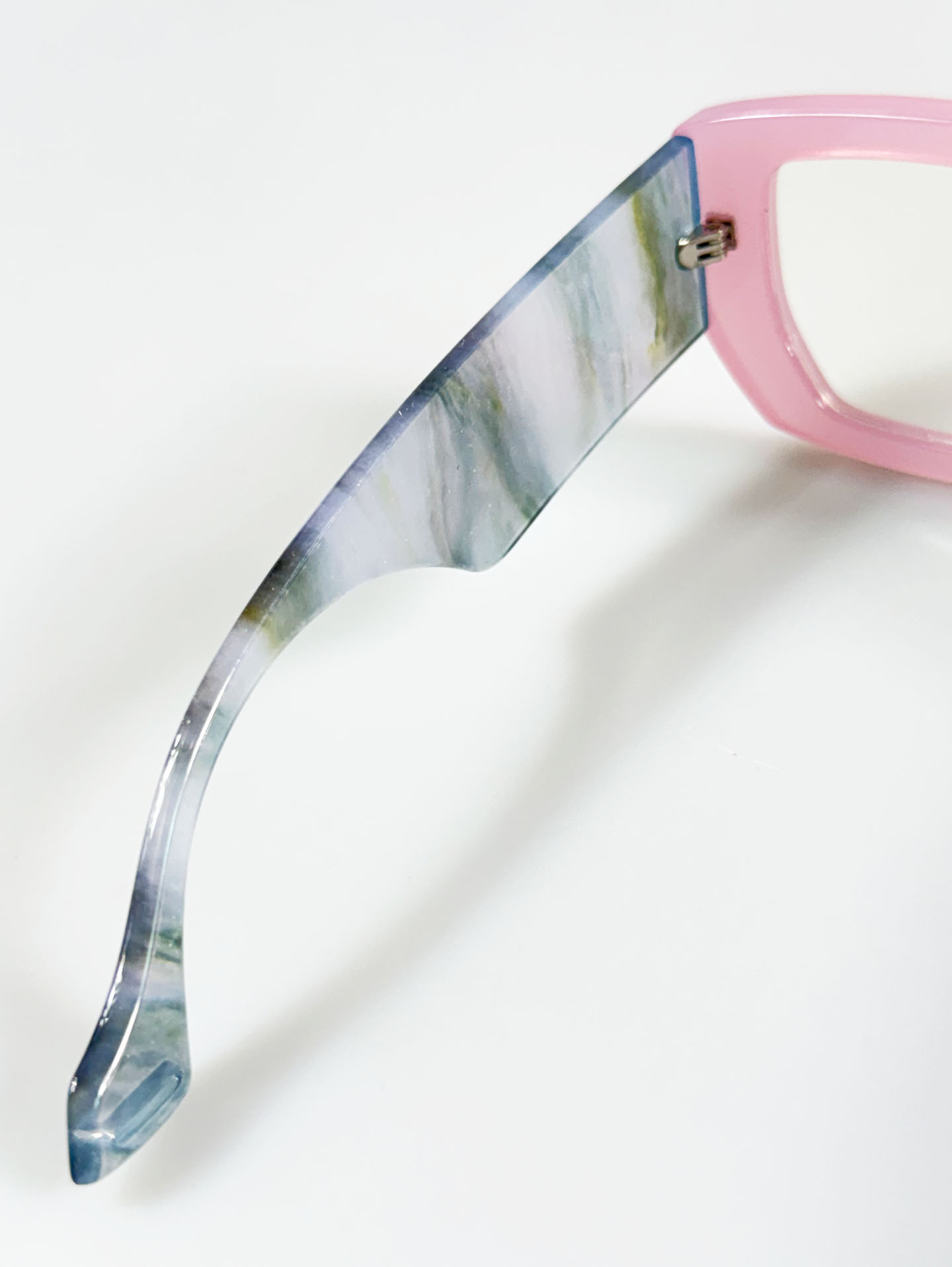 Pastel Pink Oversized Bold Square Sunglasses