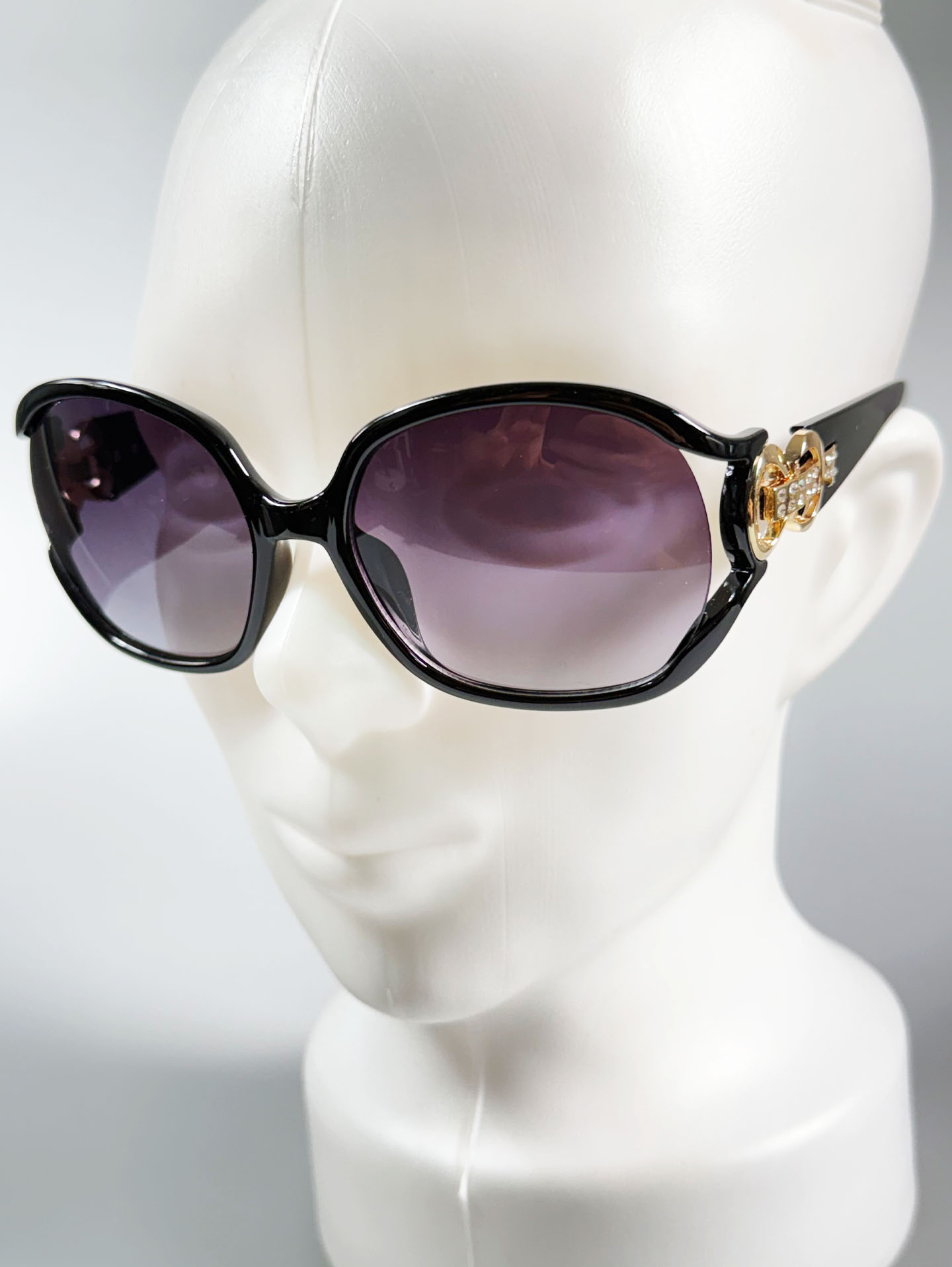 NICOLE Black Oversized Square Frame Sunglasses