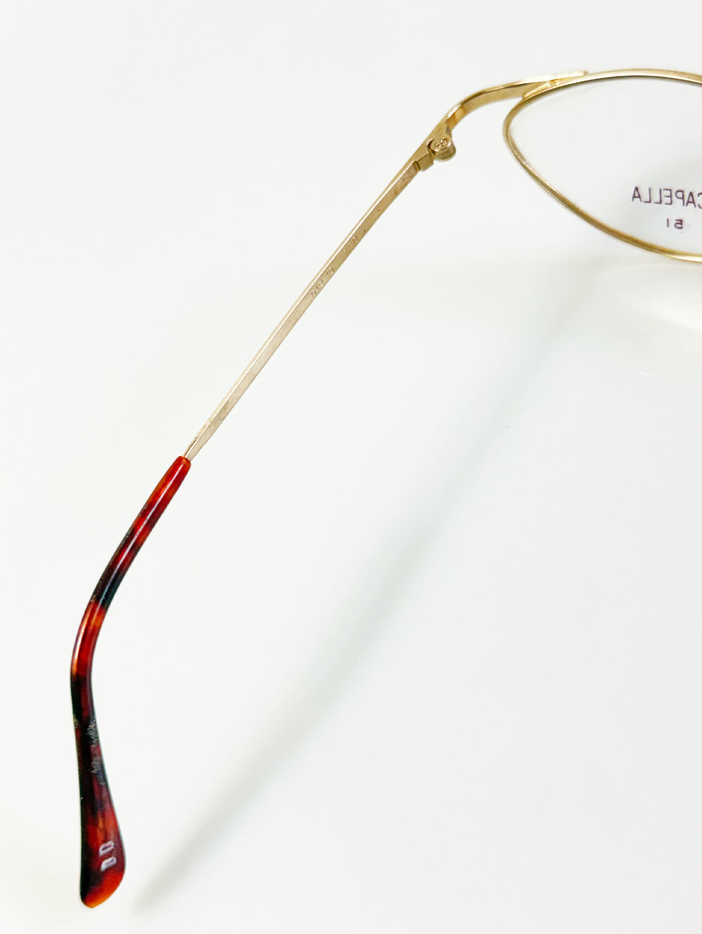 90's CAPELLA Gold Wellington Metal Frame Glasses