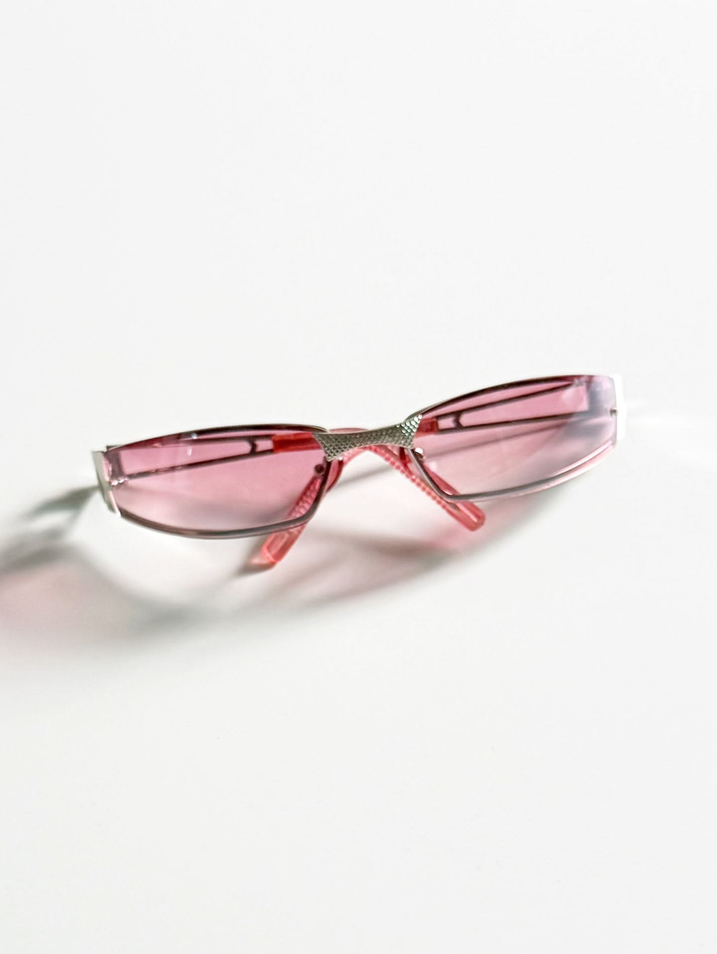 Rimless Square Metal Tint Sunglasses