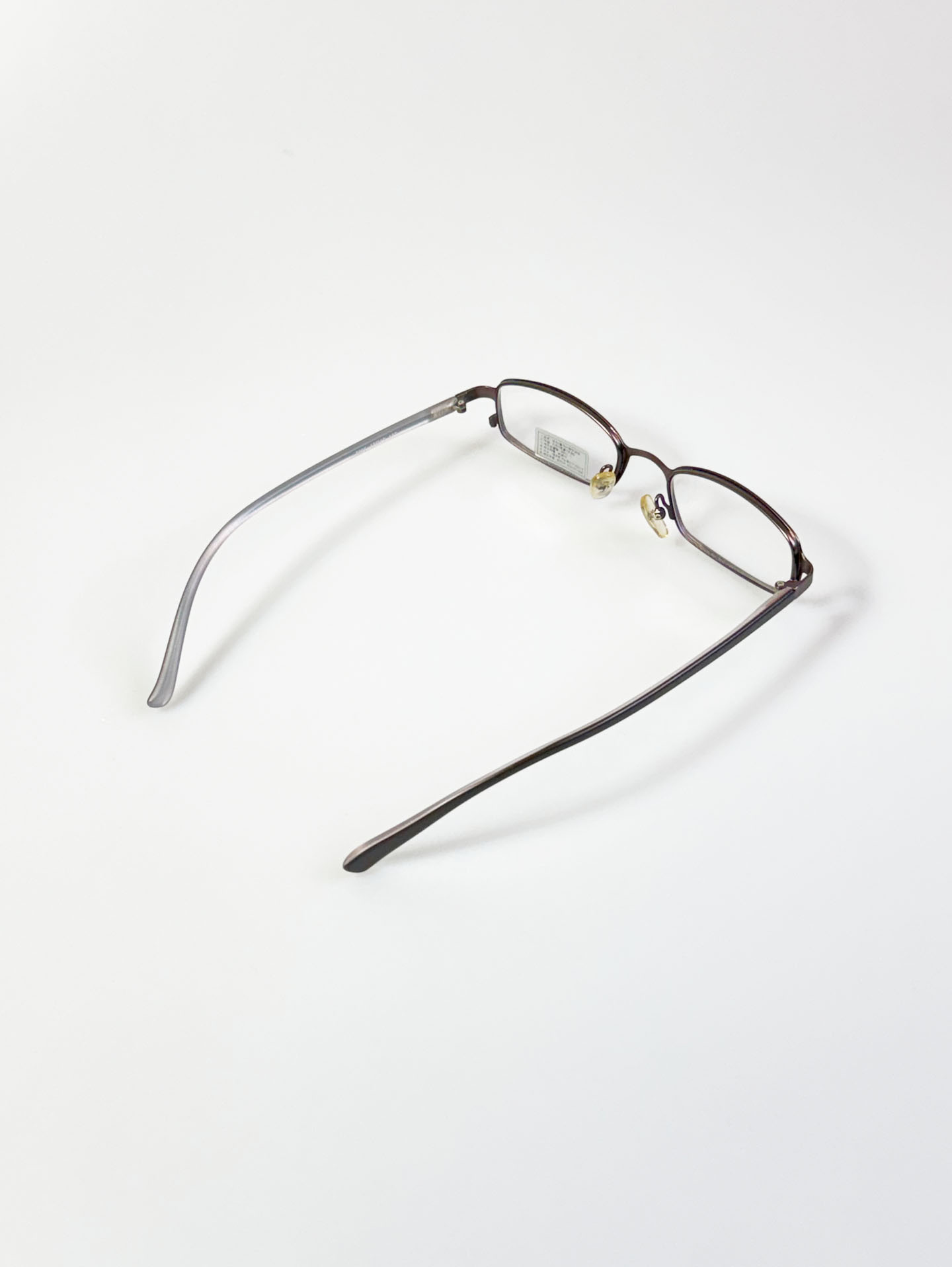 ESRO Slim Square Deep Brown Metal Glasses