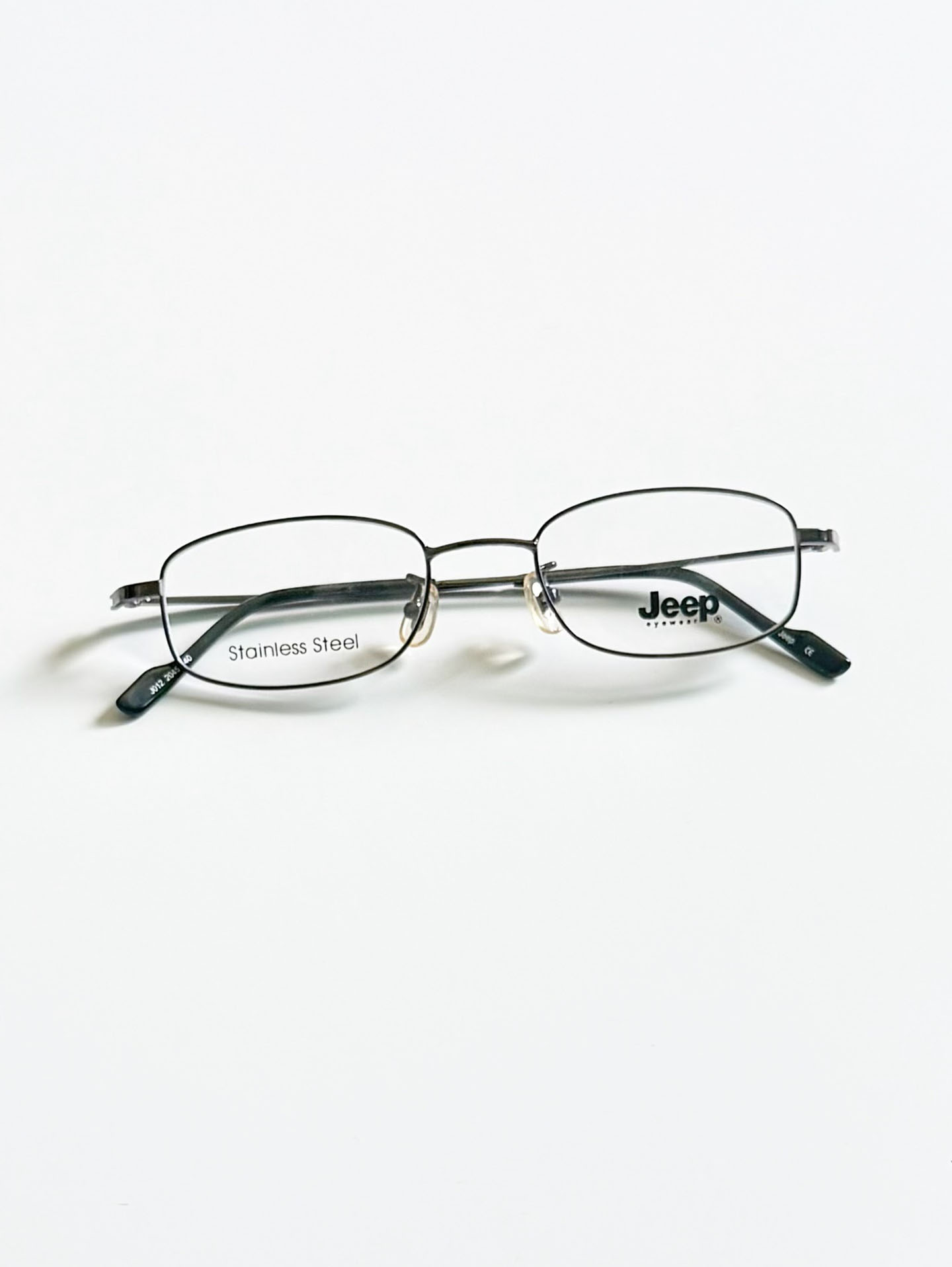 JEEP Gunmetal Slim Square Frame Glasses
