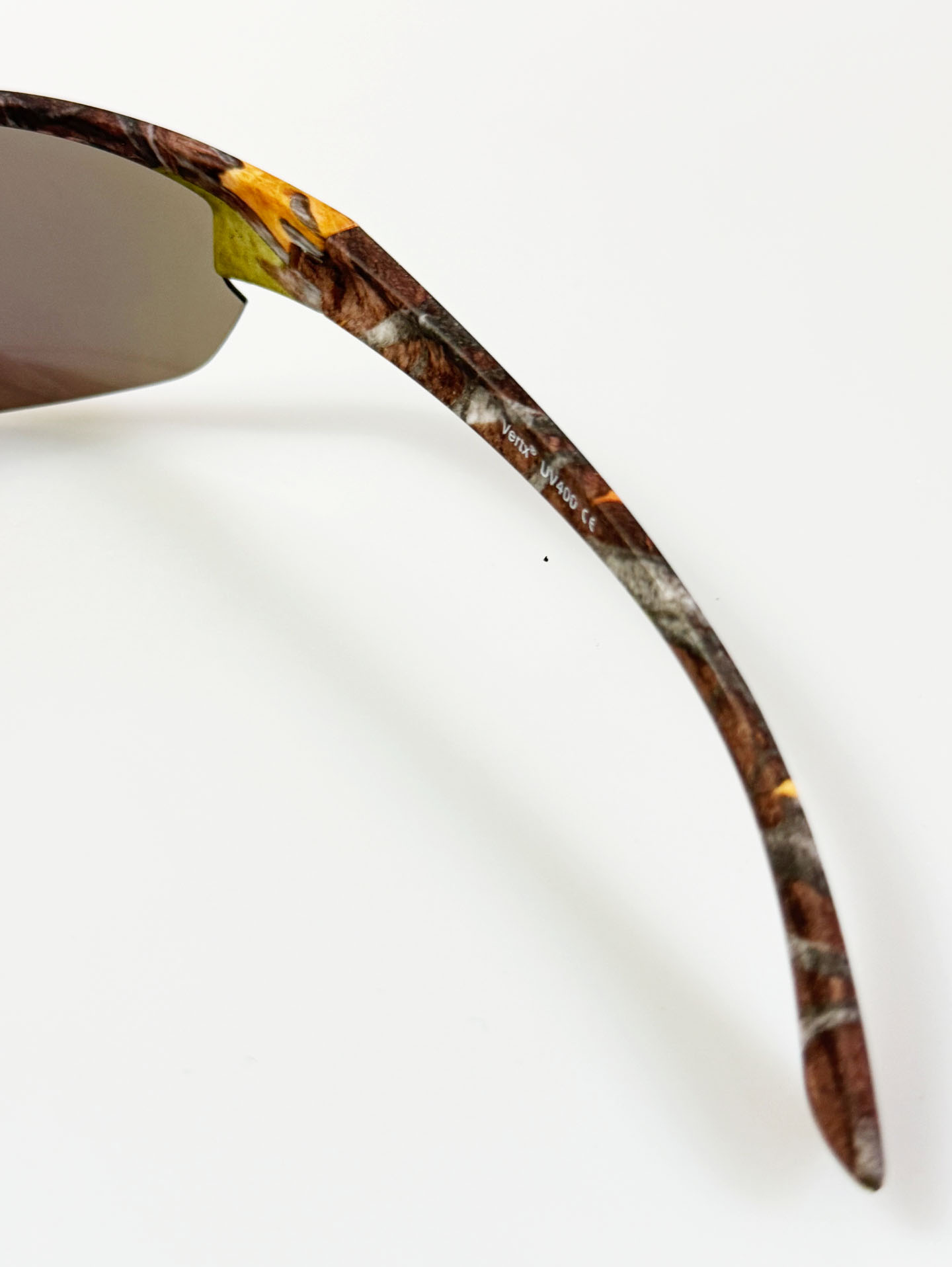 VERTX Realtree Pattern Wraparound Half-Rim Mirrored Sunglasses