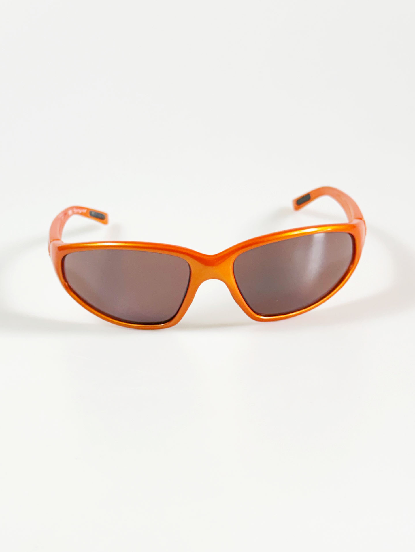 BLOC Orange Wraparound Oval Sporty Frame Sunglasses
