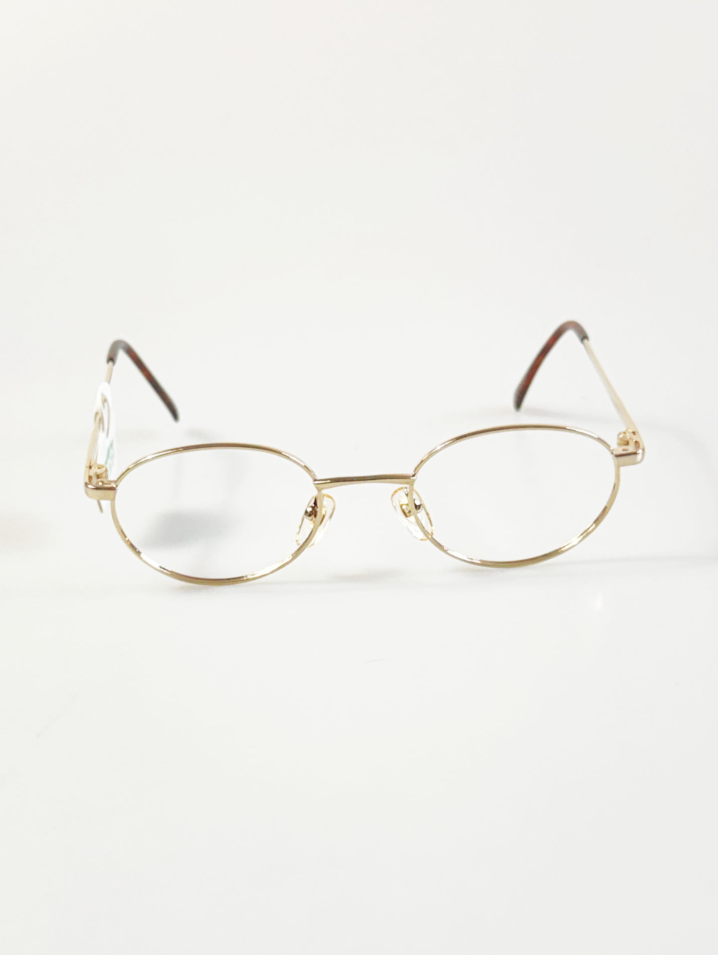 90's Dandy Gold Slim Oval Metal Glasses