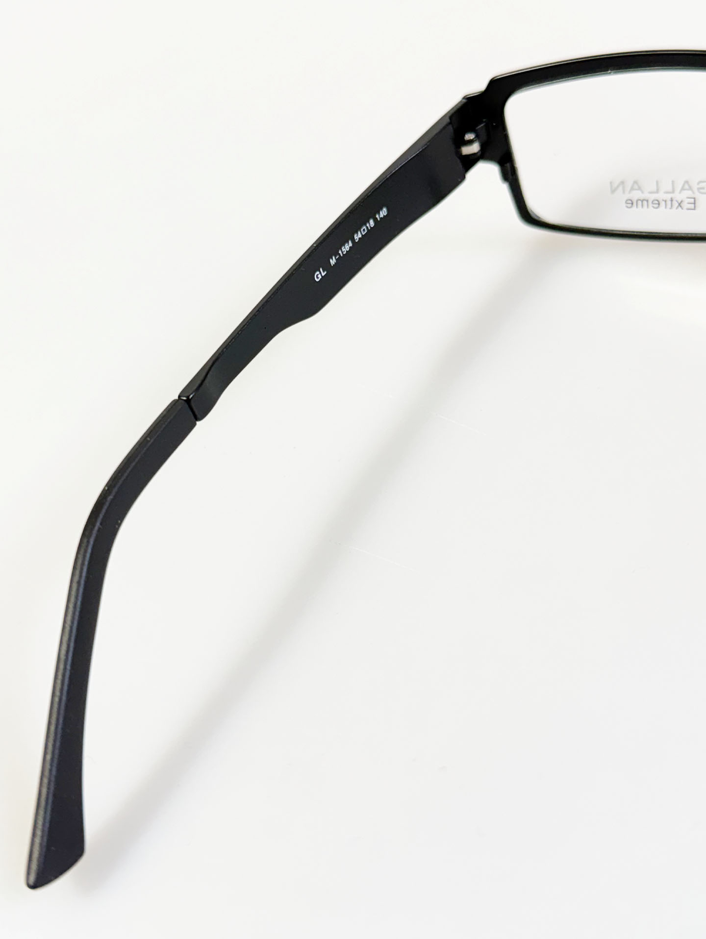 GALLAN Extreme Black Square Metal Frame Glasses