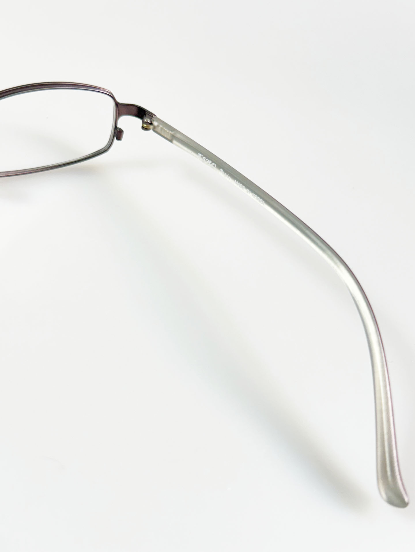 ESRO Matte Brown Slim Square Metal Glasses