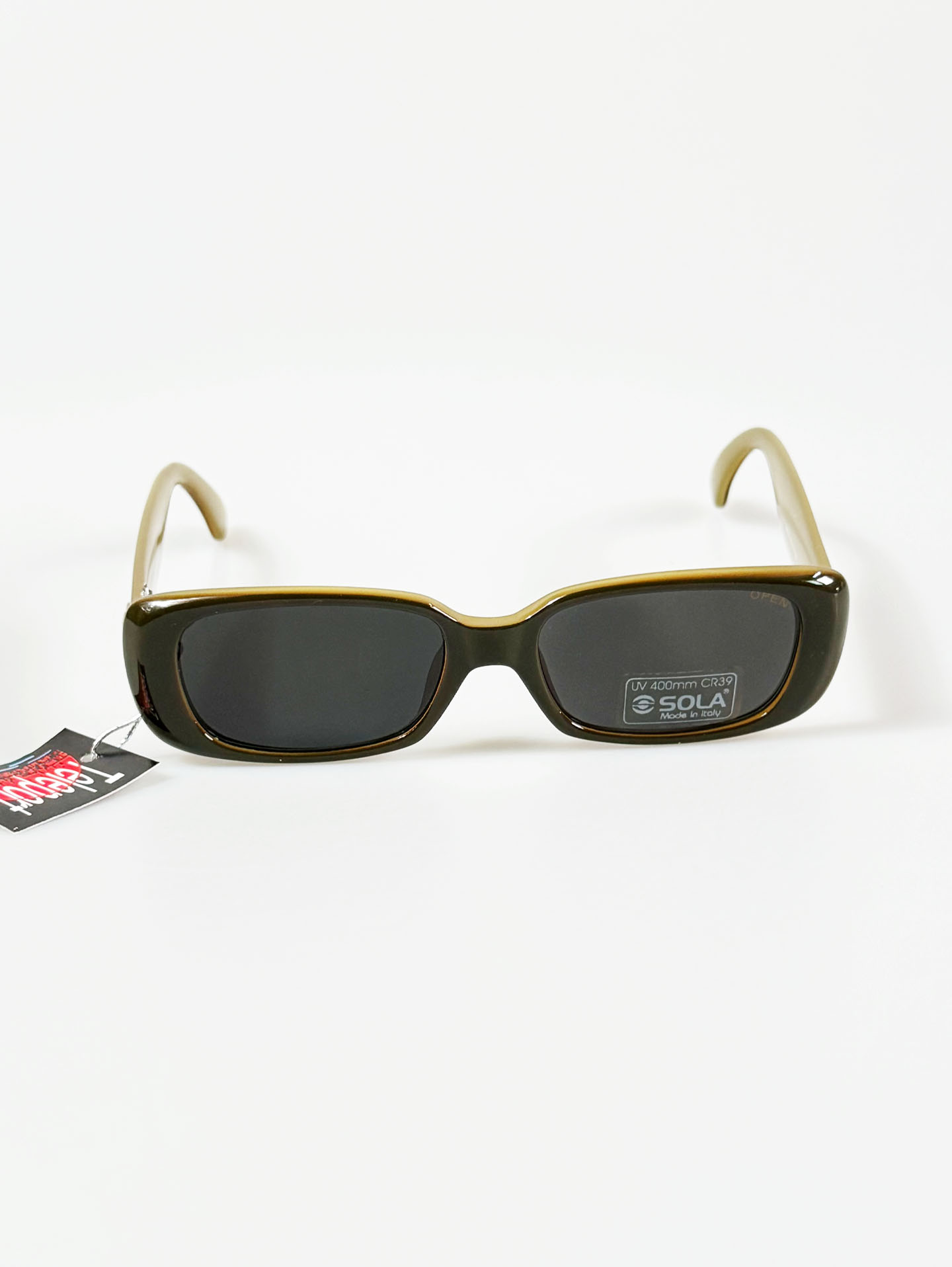 90’s OPEN Deep Olive Bold Square Sunglasses