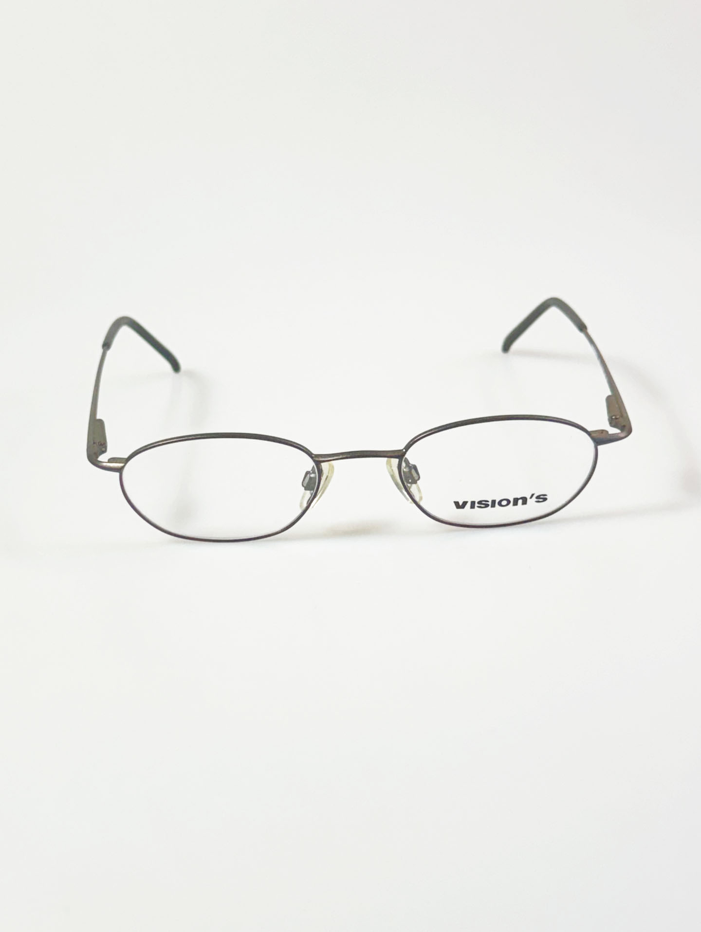 90’s Vision’s Slim Oval Grey Metal Glasses