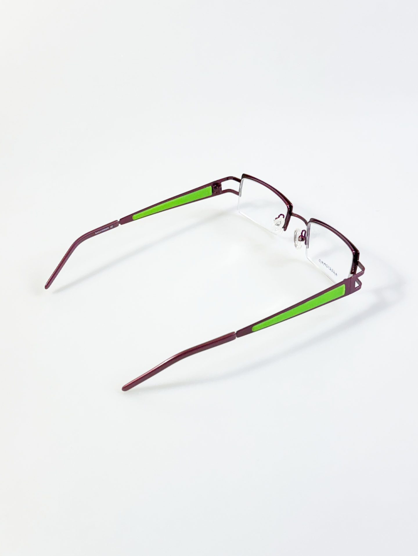 KARAYOKKO Square Half-Rim Metal Glasses