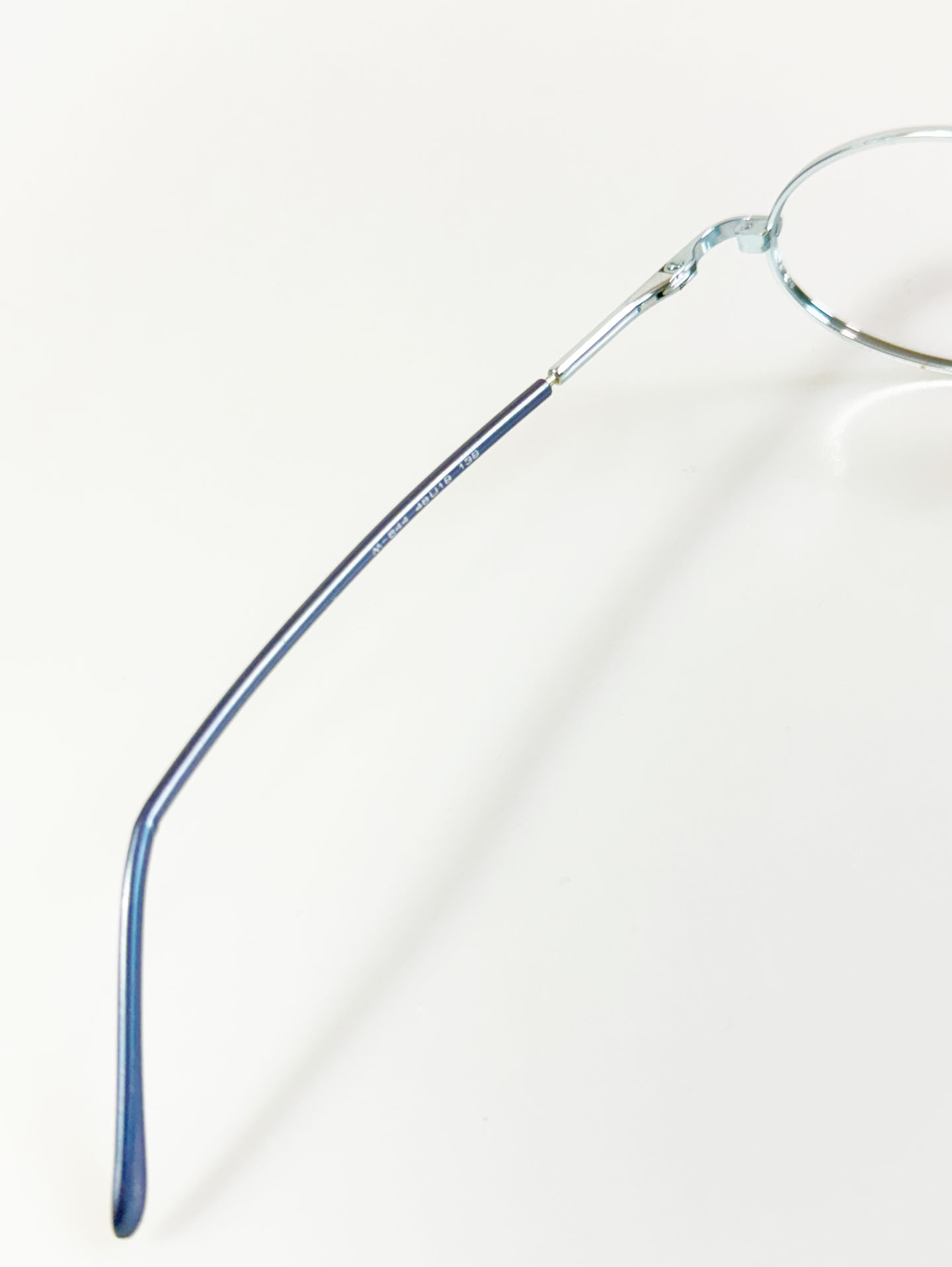 UNIX Slim Oval Full-Rim Light Blue Metal Frame Glasses