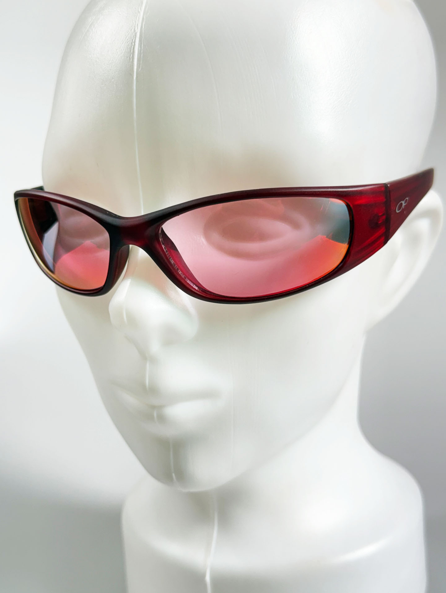 OCEAN PACIFIC Burgundy Wraparound Sport Tint Sunglasses