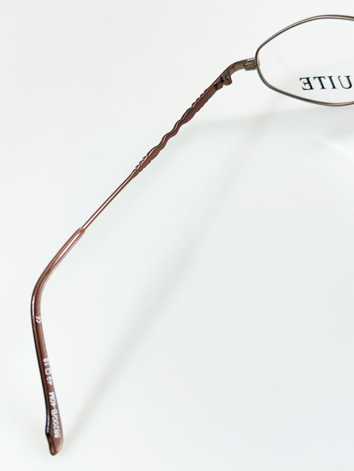 SUITE Matte Brown Slim Oval Metal Frame Glasses