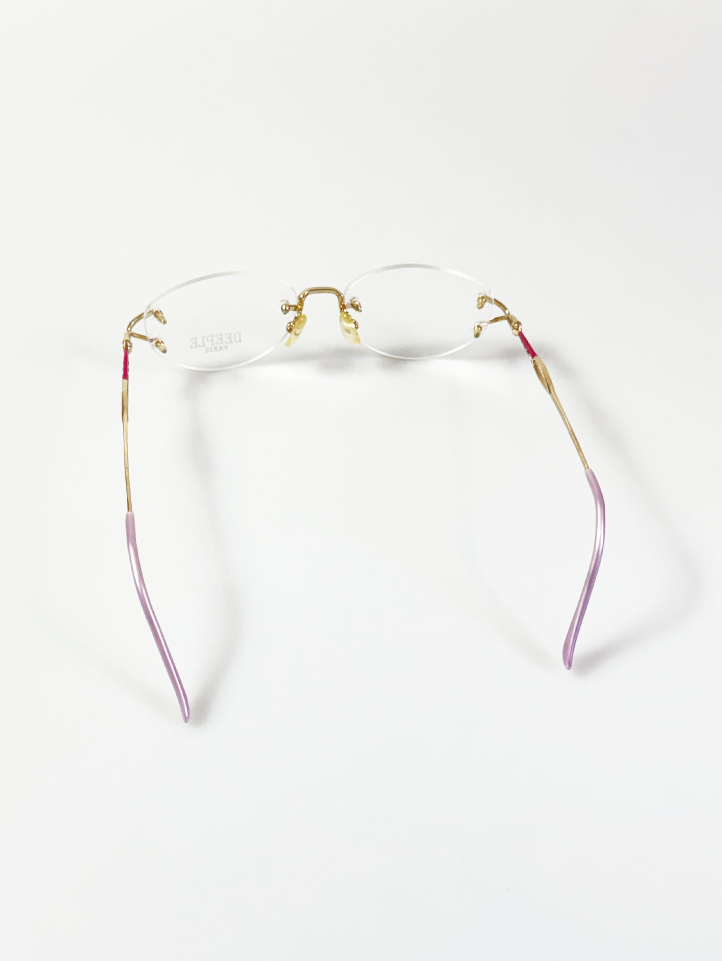 DEEPLE Paris Rimless Oval Gold Metal Glasses