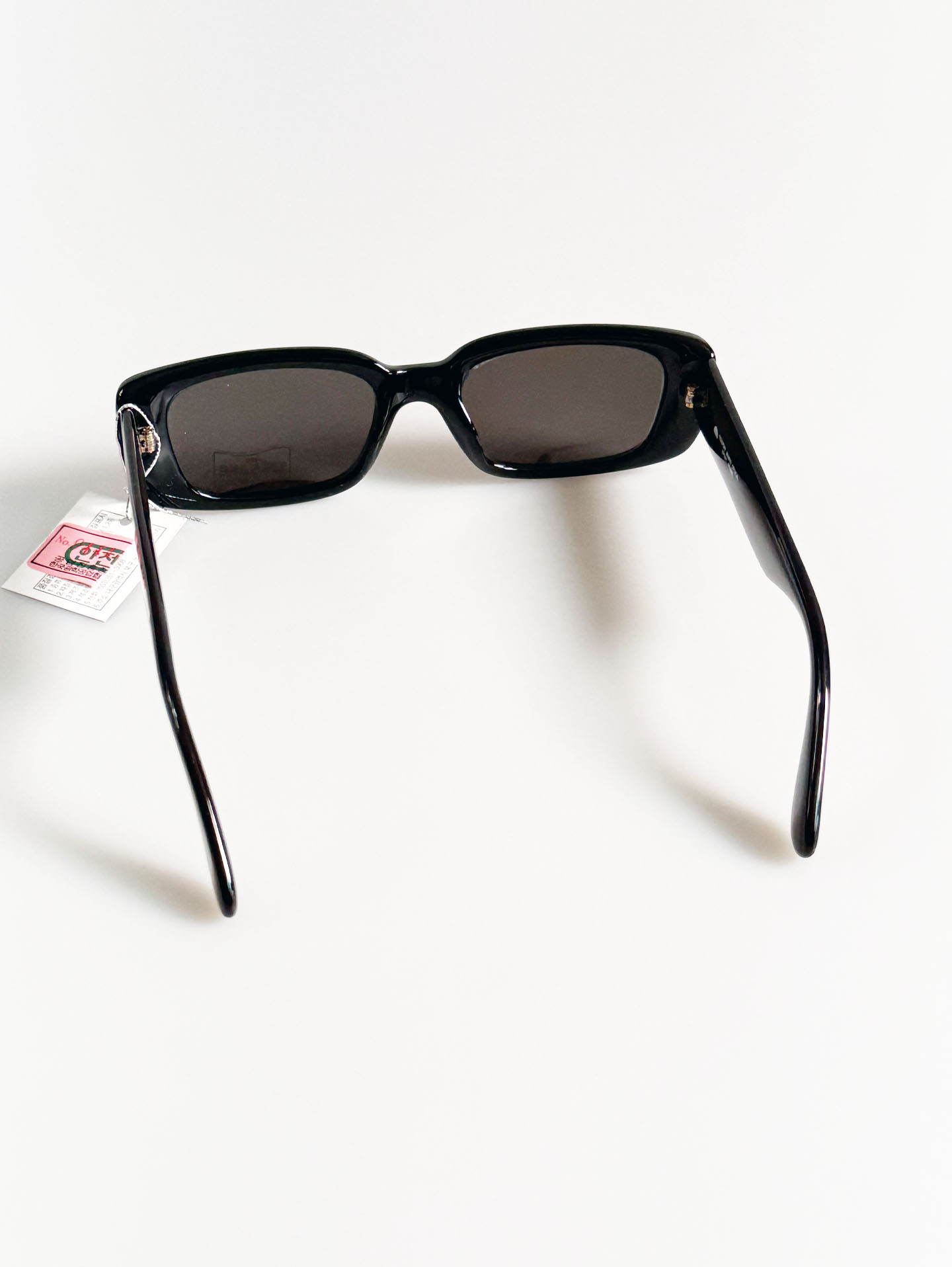 90's TELEPORT Black Bold Square Frame Sunglasses
