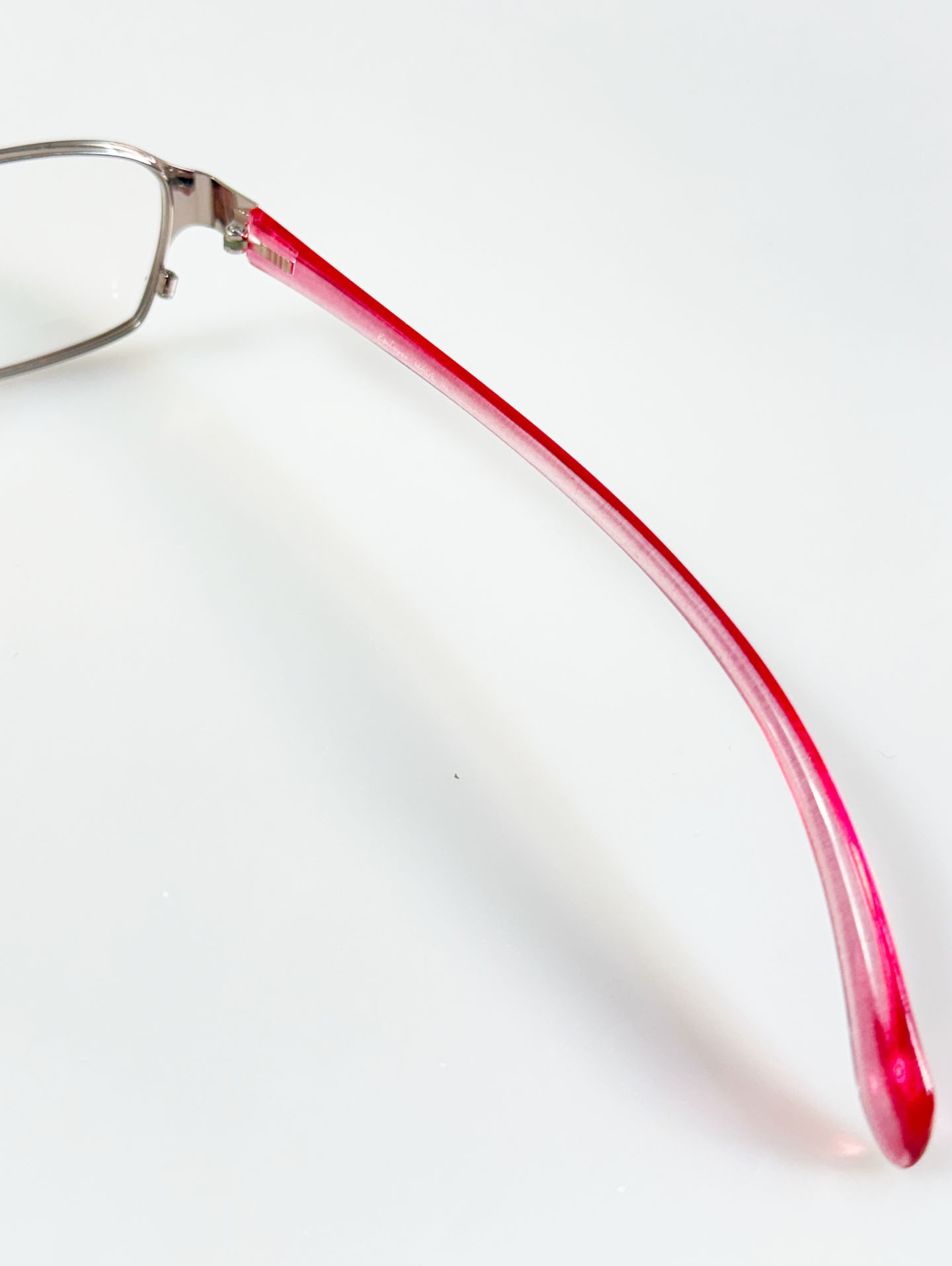 EPILOGUE Silver Slim Square Metal Frame Glasses