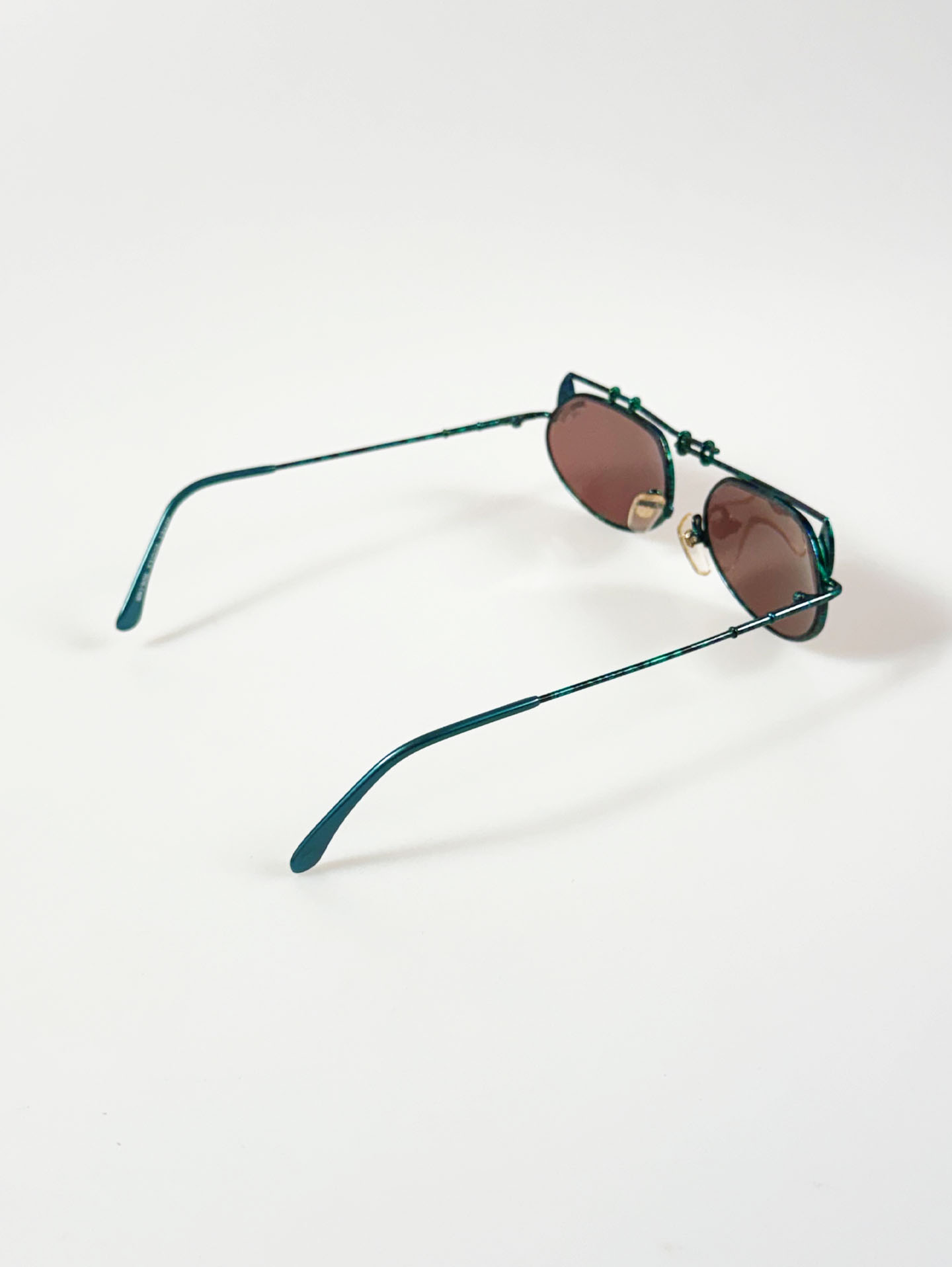 90's MICHIKO LONDON Iridescent Double Bridge Sunglasses / 3 Colors